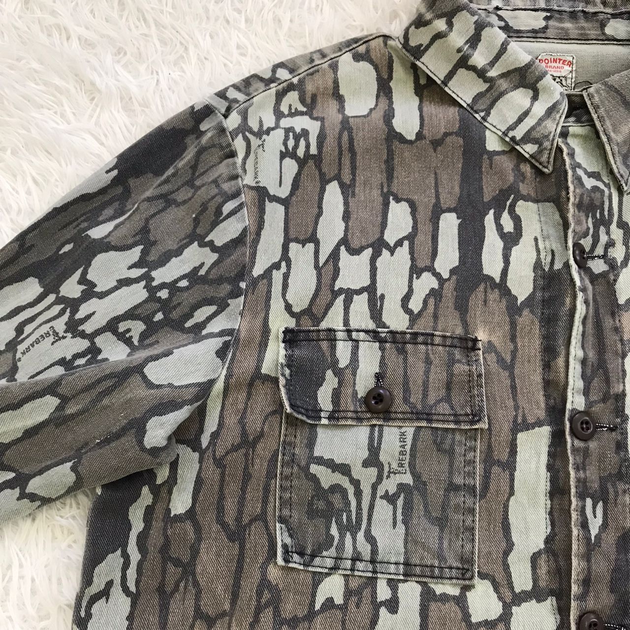 Pointer Vtg Pointer Brand Trebark Camo Chore Jacket Made in Usa Size US XL / EU 56 / 4 - 5 Thumbnail