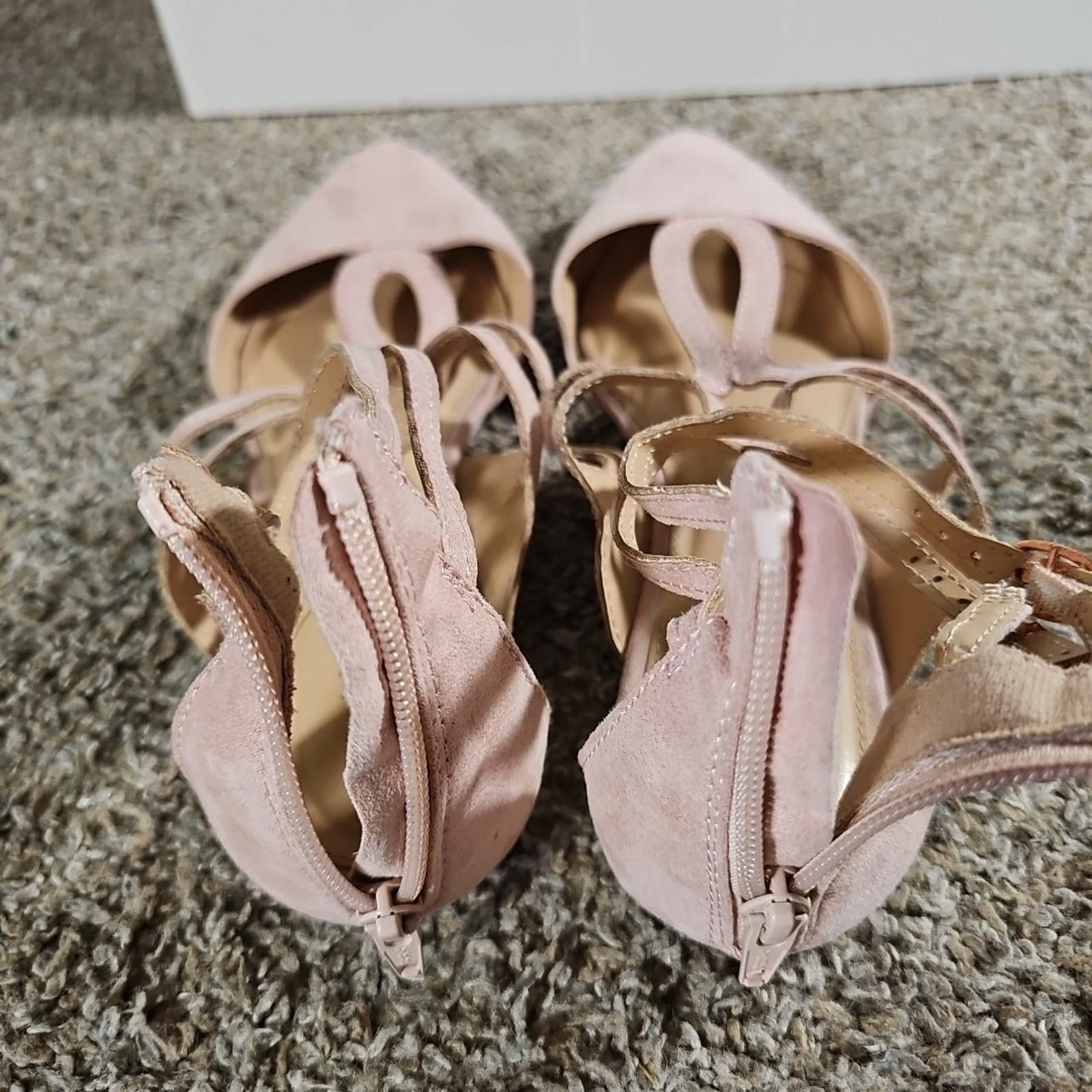 Lauren Conrad Lauren Conrad Strappy Pointed Toe Flats Macaroon Blush 9M Size US 9 / IT 39 - 4 Thumbnail