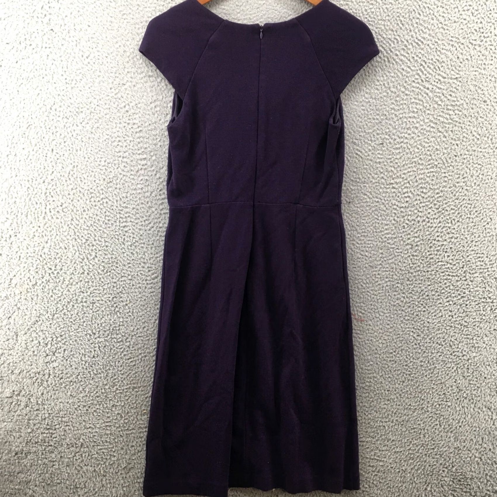 Banana Republic Banana Republic Stretch Sheath Dress Womens 6 Purple Cap Sleeve Back Zip Casual Dress Size M / US 6-8 / IT 42-44 - 7 Thumbnail