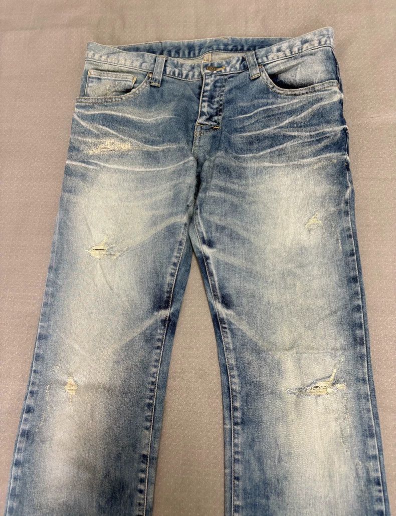 Yohji Yamamoto Vintage Style Light Wash Flare Jeans-2506 Size 30" / US 8 / IT 44 - 4 Thumbnail