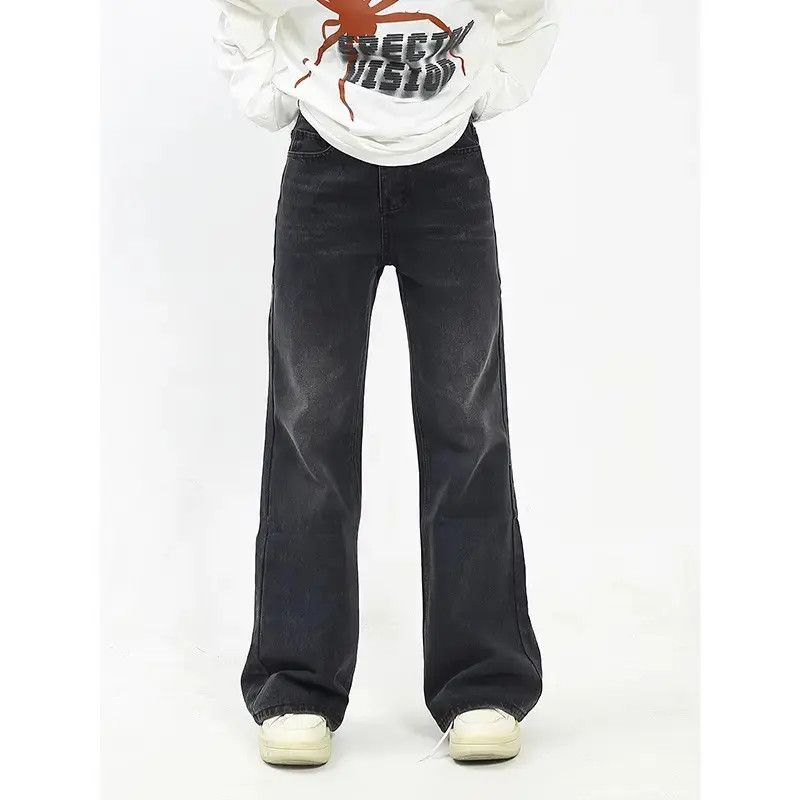 Japanese Brand Retro loose straight casual micro flared jeans Size US 32 / EU 48 - 2 Thumbnail