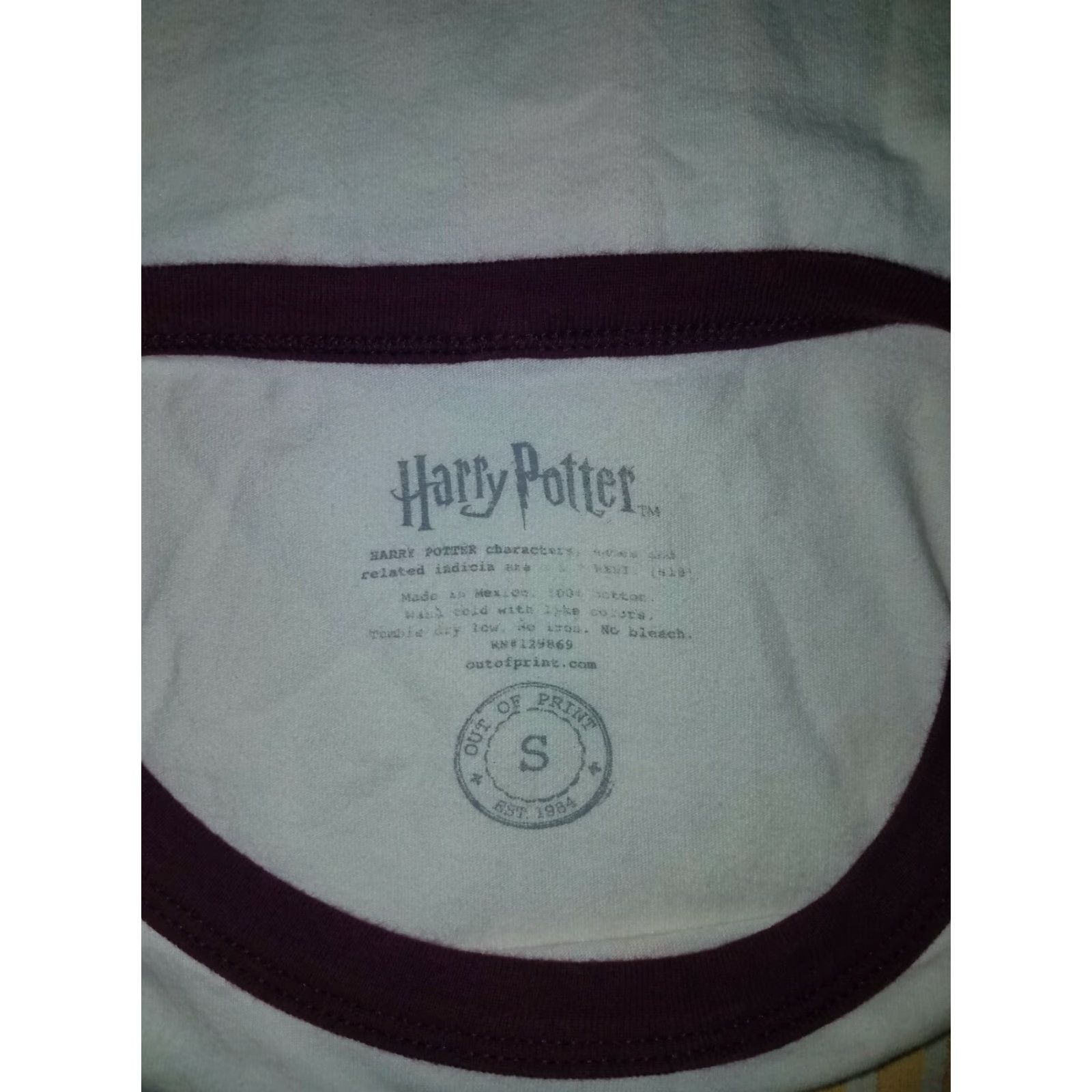 Vintage Harry Portter And The Sorcerer's Stone Ringer Womens Tee Size S Size ONE SIZE - 5 Thumbnail