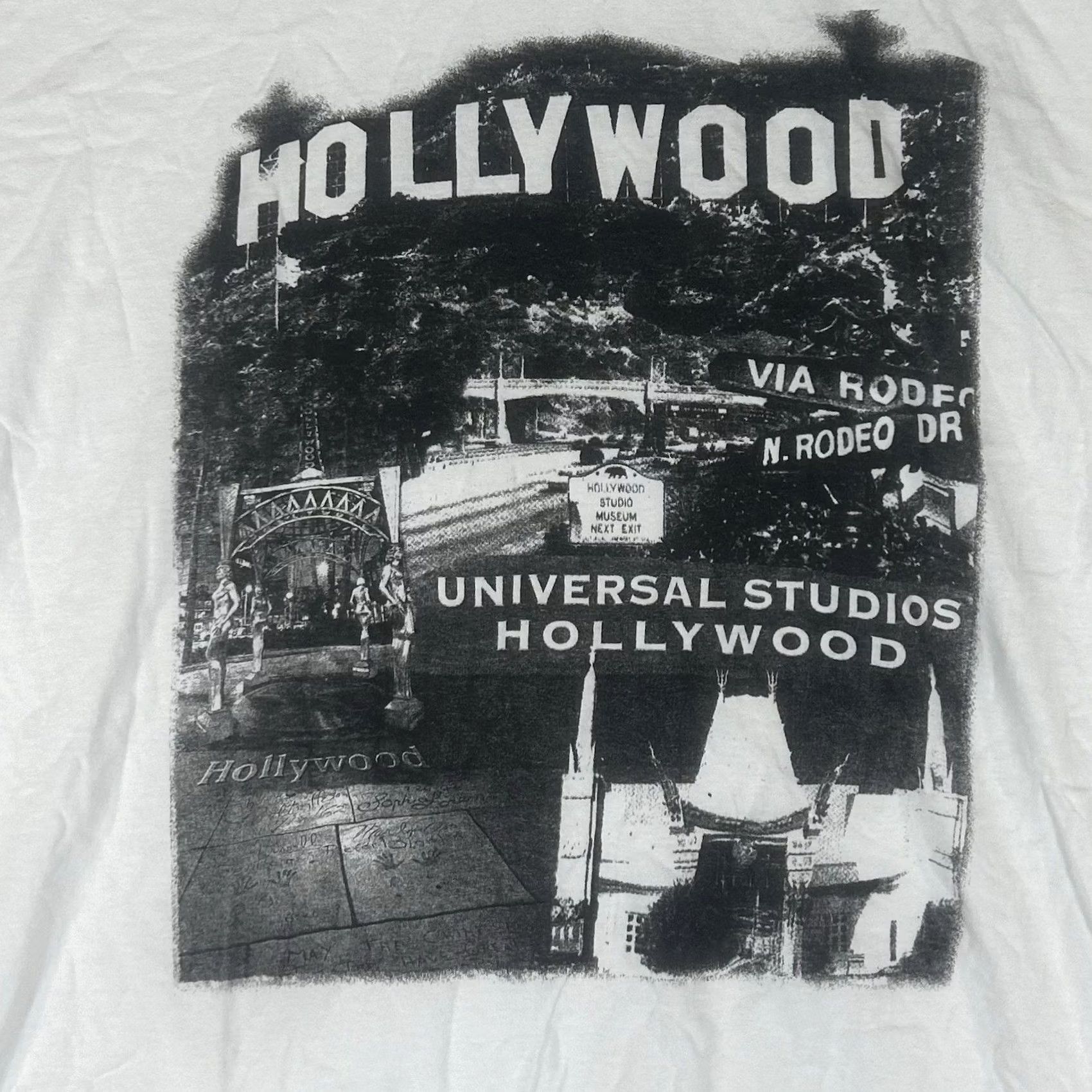 Vintage VINTAGE Retro Universal Studios Hollywood T-shirt Mens 2XL White Short Sleeve Graphic Size US XXL / EU 58 / 5 - 2 Thumbnail