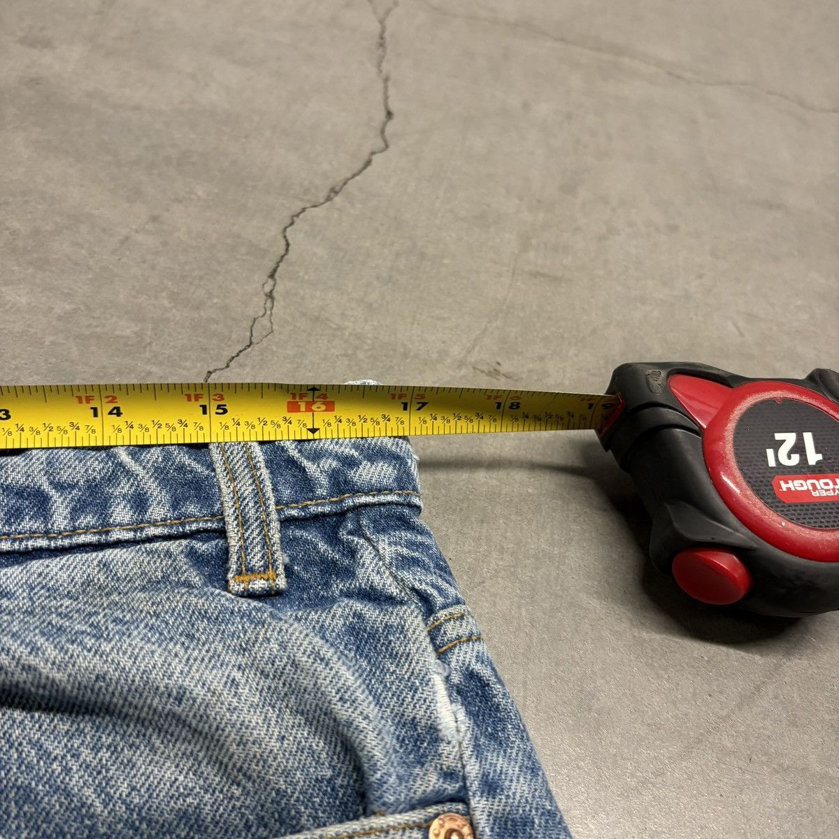 Levi's Vintage 90s Levis Denim Jeans Orange Tab Faded Grunge Size US 34 / EU 50 - 9 Thumbnail