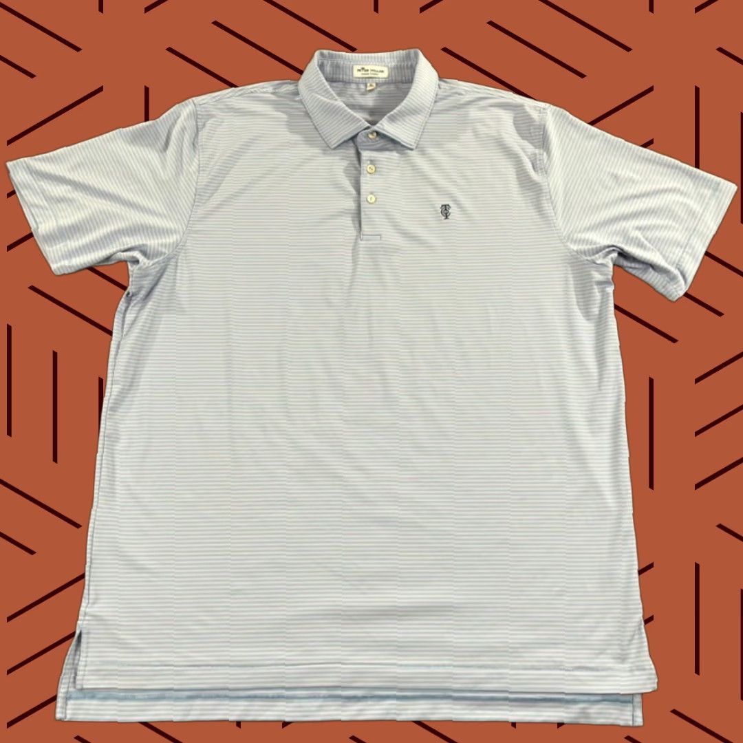 Peter Millar PETER MILLAR Polo Shirt Mens XL Multicolor Striped Summer Comfort Golf Casual Activewear Sports Logo Shirt Size US XL / EU 56 / 4 - 1 Thumbnail