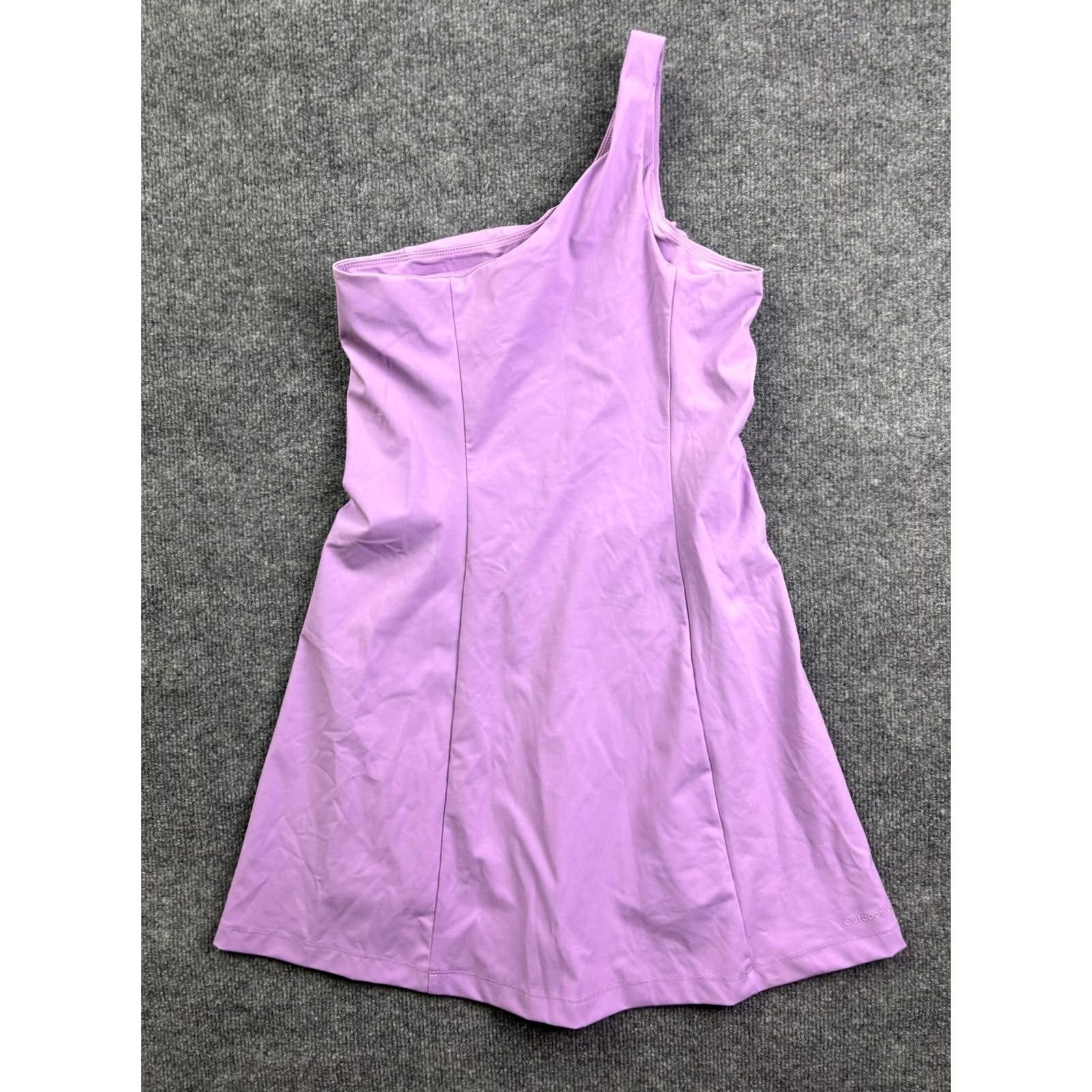 Outdoor Voices Outdoor Voices Dress Womens Small Purple One Shoulder A-Line Sundress Casual Size S / US 4 / IT 40 - 7 Thumbnail