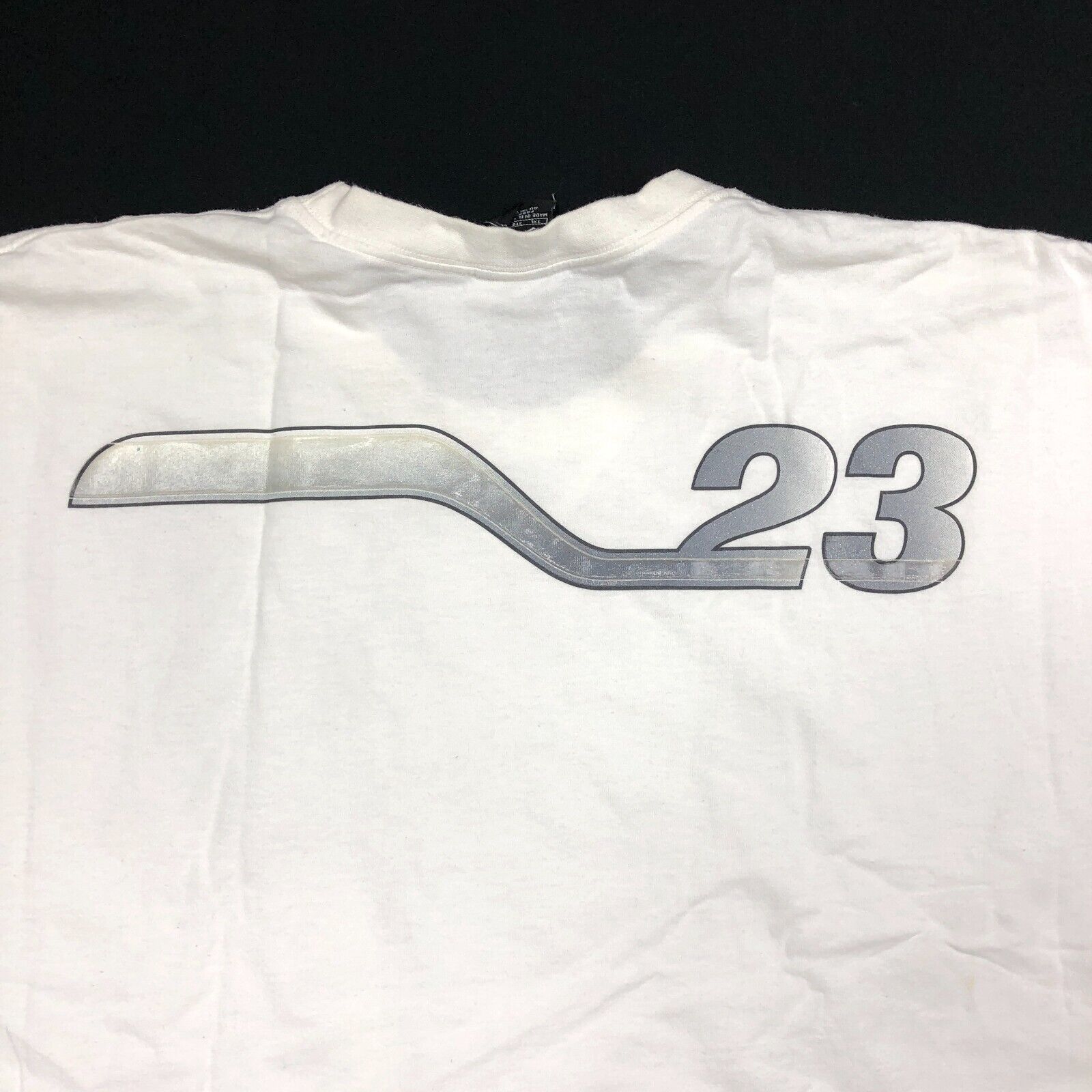Jordan Brand × Vintage vintage Y2K Jordan Logo 23 Chrome logo White Tee T shirt 3XL Size US XXL / EU 58 / 5 - 5 Thumbnail