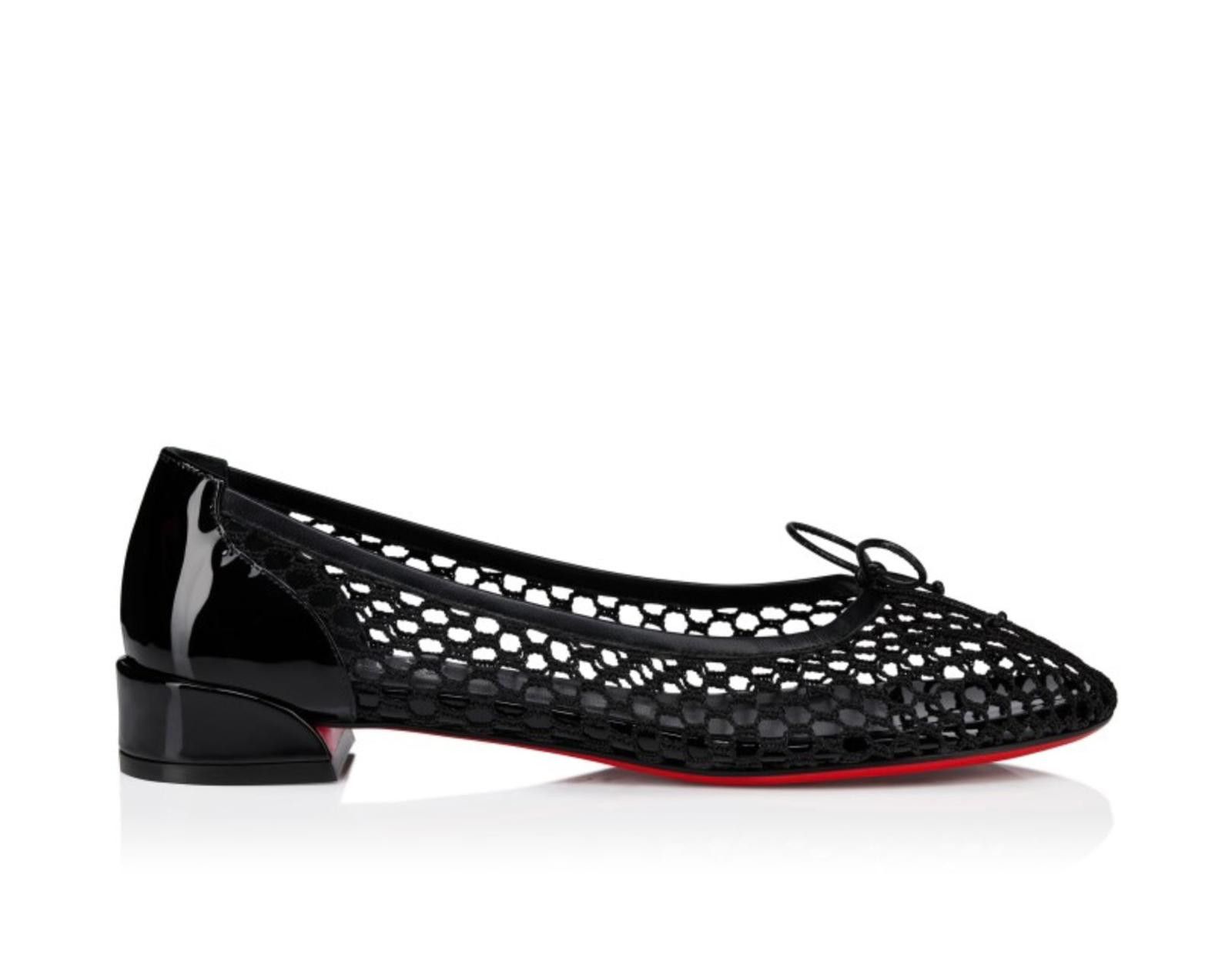 Christian Louboutin Sweetie Jane Mesh Ballerinas size 38.5