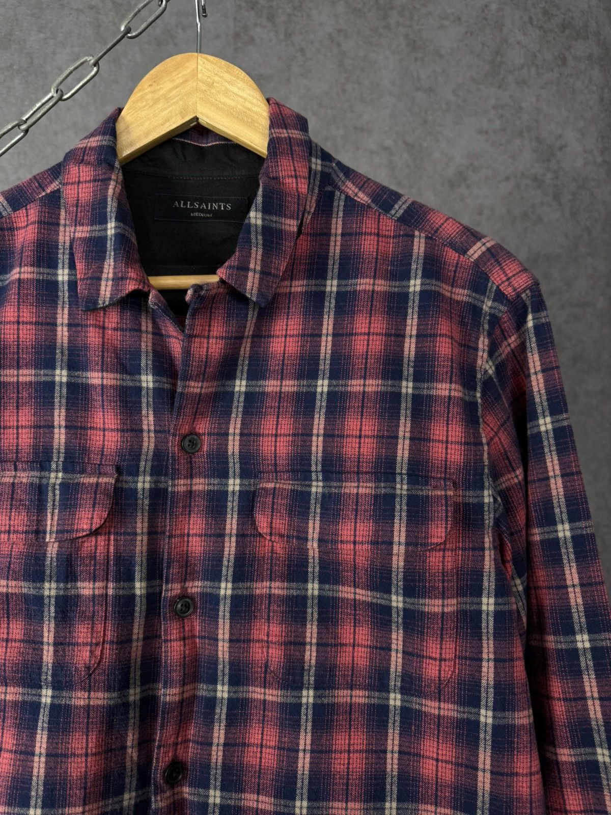 Allsaints Allsaints designer flannel shirt Size US M / EU 48-50 / 2 - 2 Thumbnail