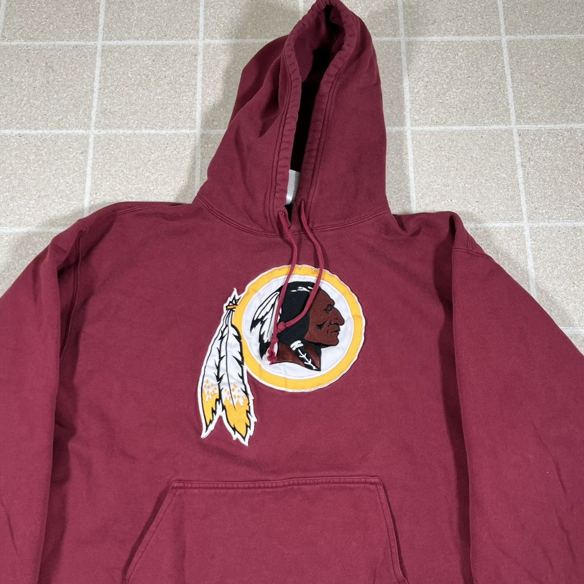 Reebok Vintage Reebok NFL Washington Redskins Heavyweight Hoodie Size US XL / EU 56 / 4 - 2 Thumbnail