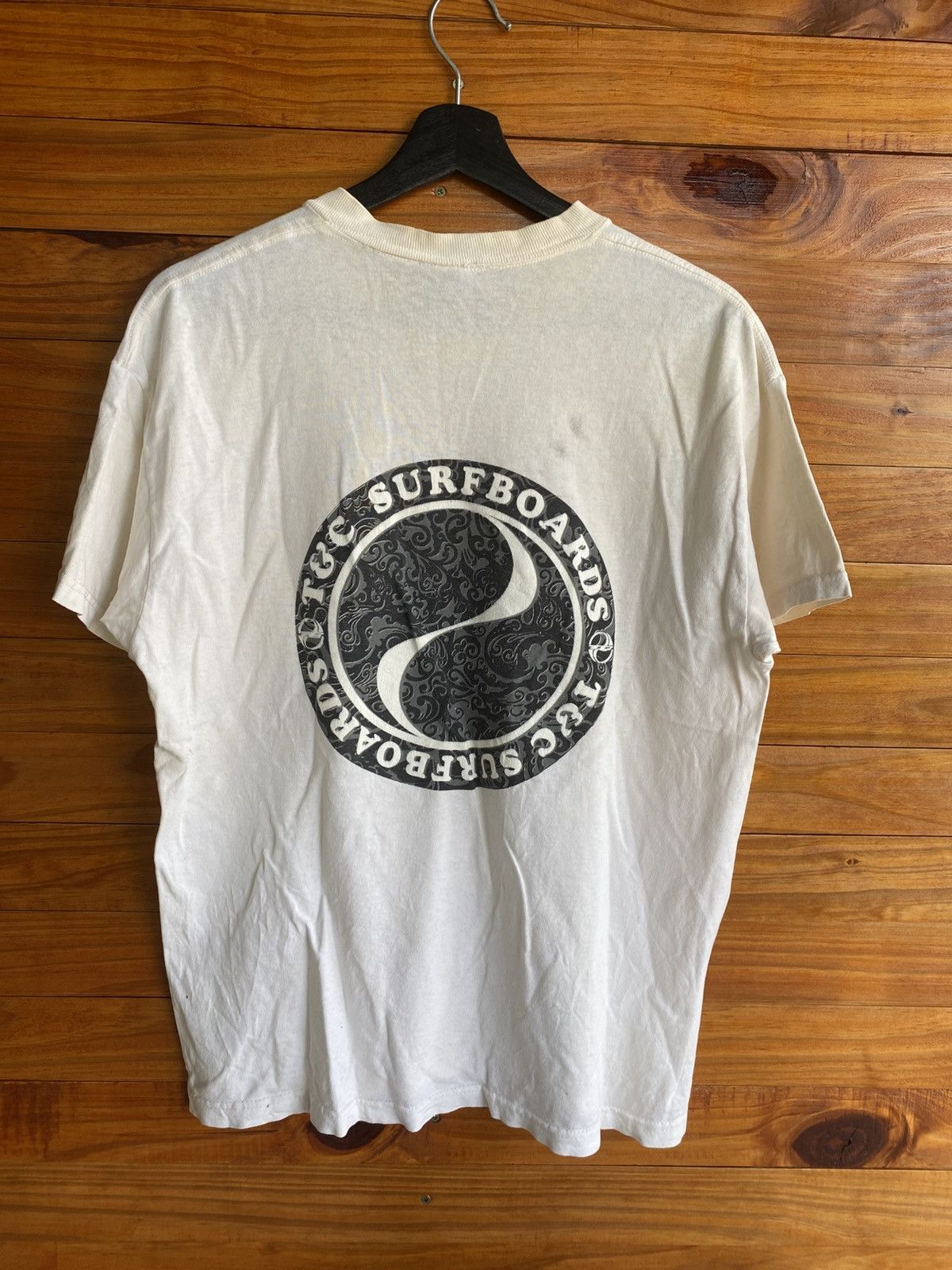 Vintage Vintage T&C Surf Designs Yin Yang Logo T-Shirt Made in USA Size US M / EU 48-50 / 2 - 3 Thumbnail