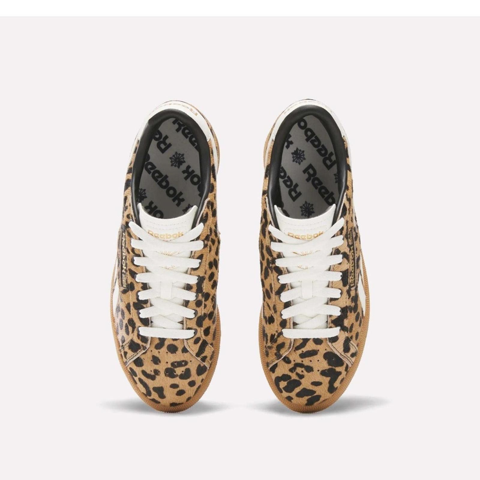 Reebok Reebok Club C Grounds 9.5 Cheetah Print Sneakers EUC Size US 9.5 / IT 39.5 - 3 Thumbnail