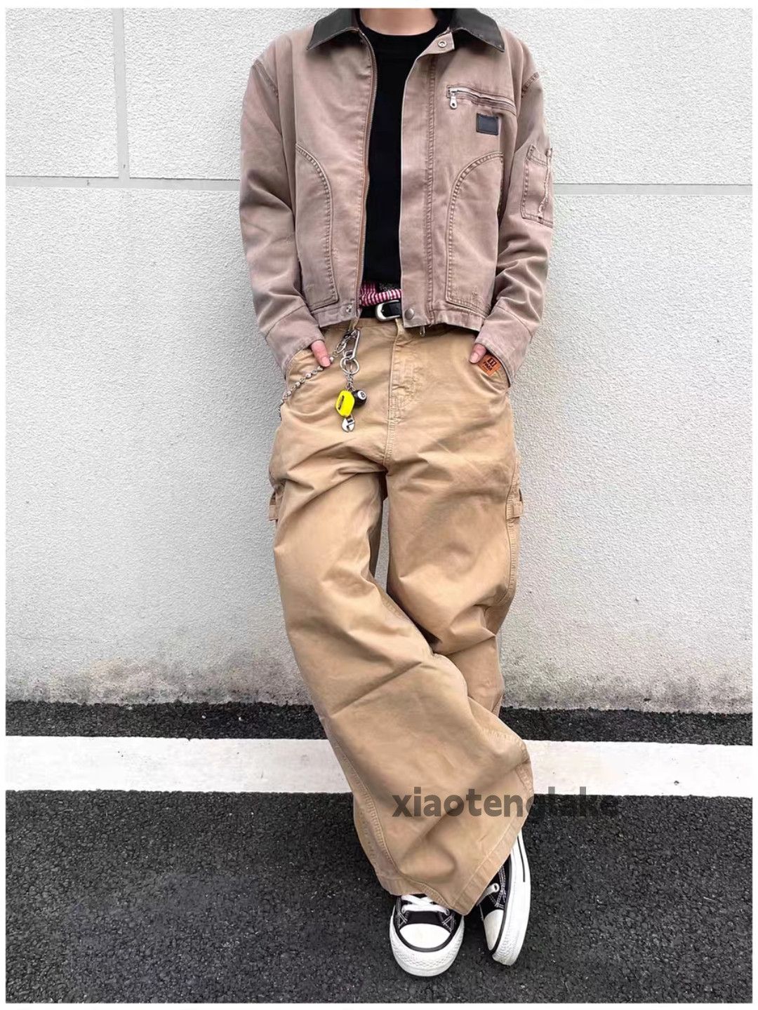 Vintage Unisex utility loose baggy skate hiphop carpenter pants Size US 30 / EU 46 - 1 Thumbnail