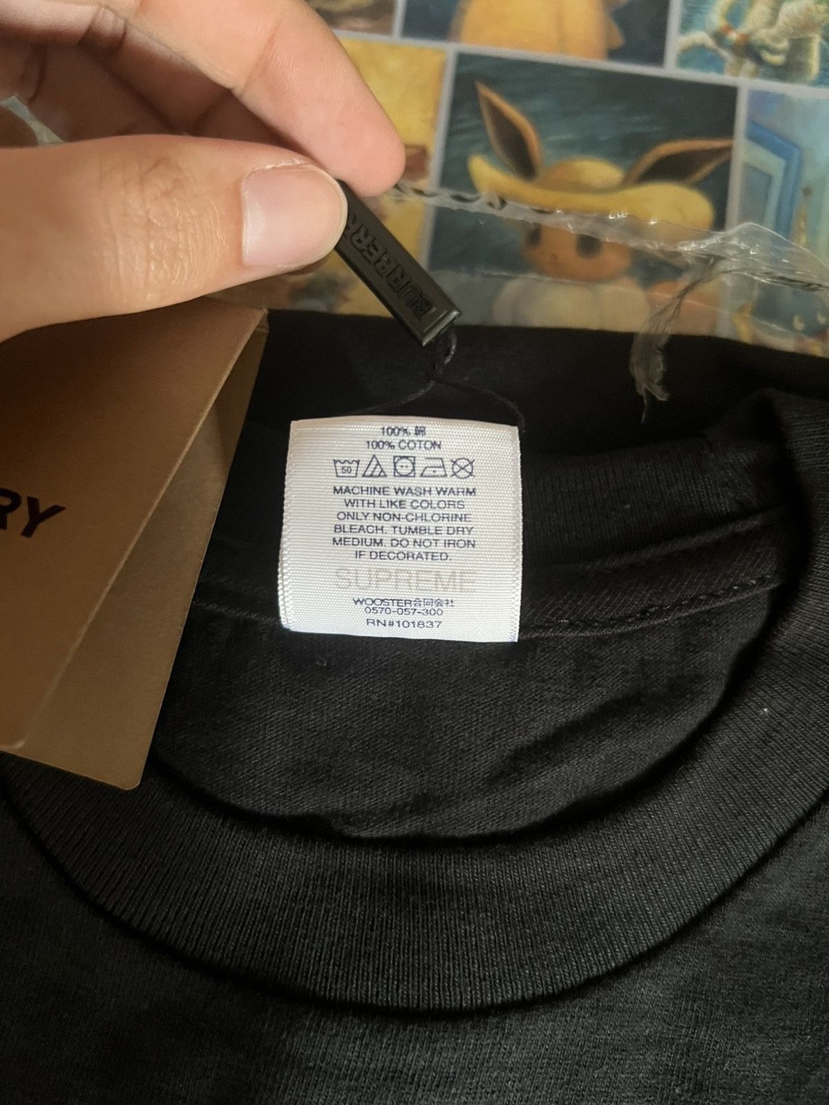 Burberry × Supreme Supreme Burberry Box Logo Tee Brand New Size US M / EU 48-50 / 2 - 4 Thumbnail