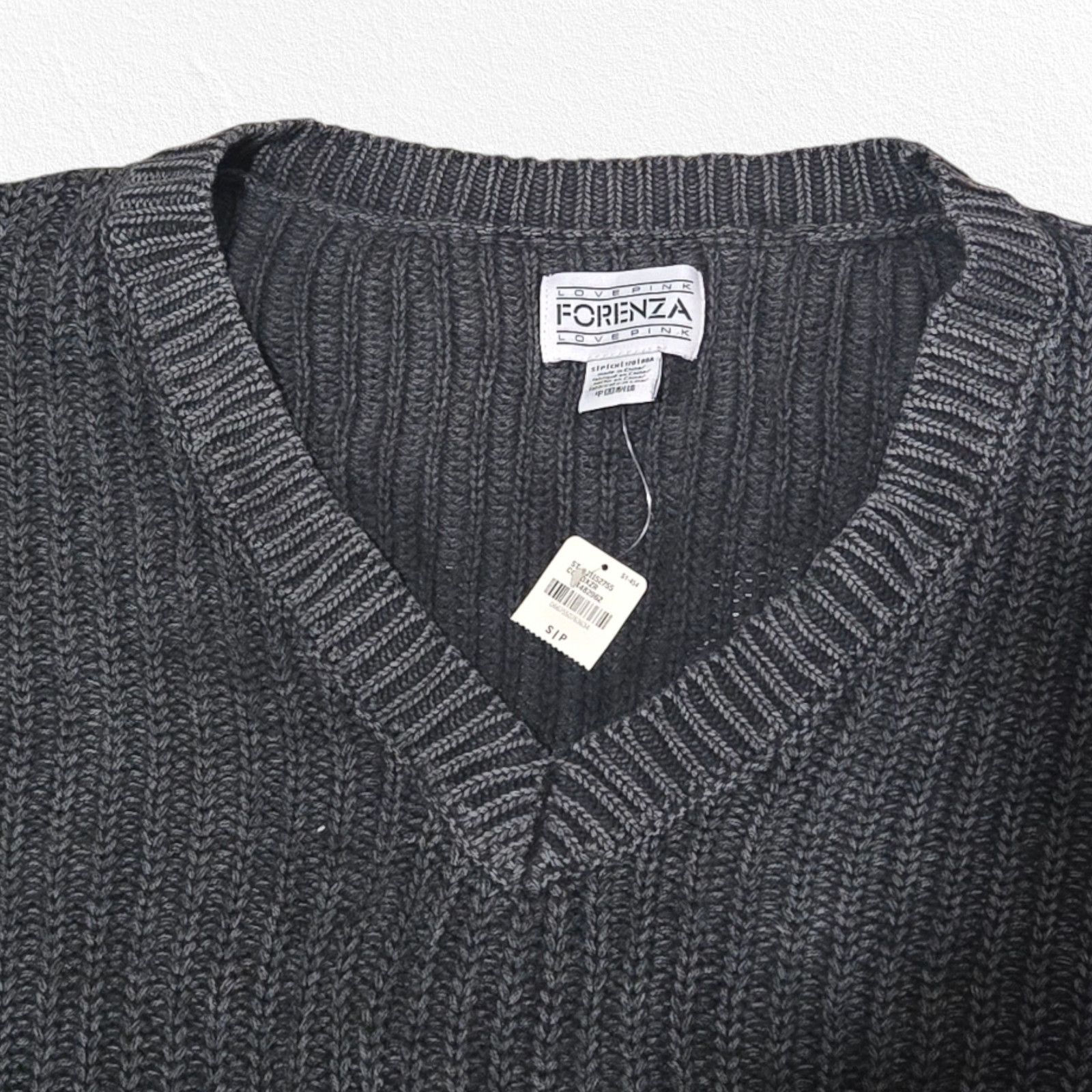 Victoria's Secret Gray V Neck Oversized Chunky Knit Sweater Size Small Size S / US 4 / IT 40 - 4 Thumbnail