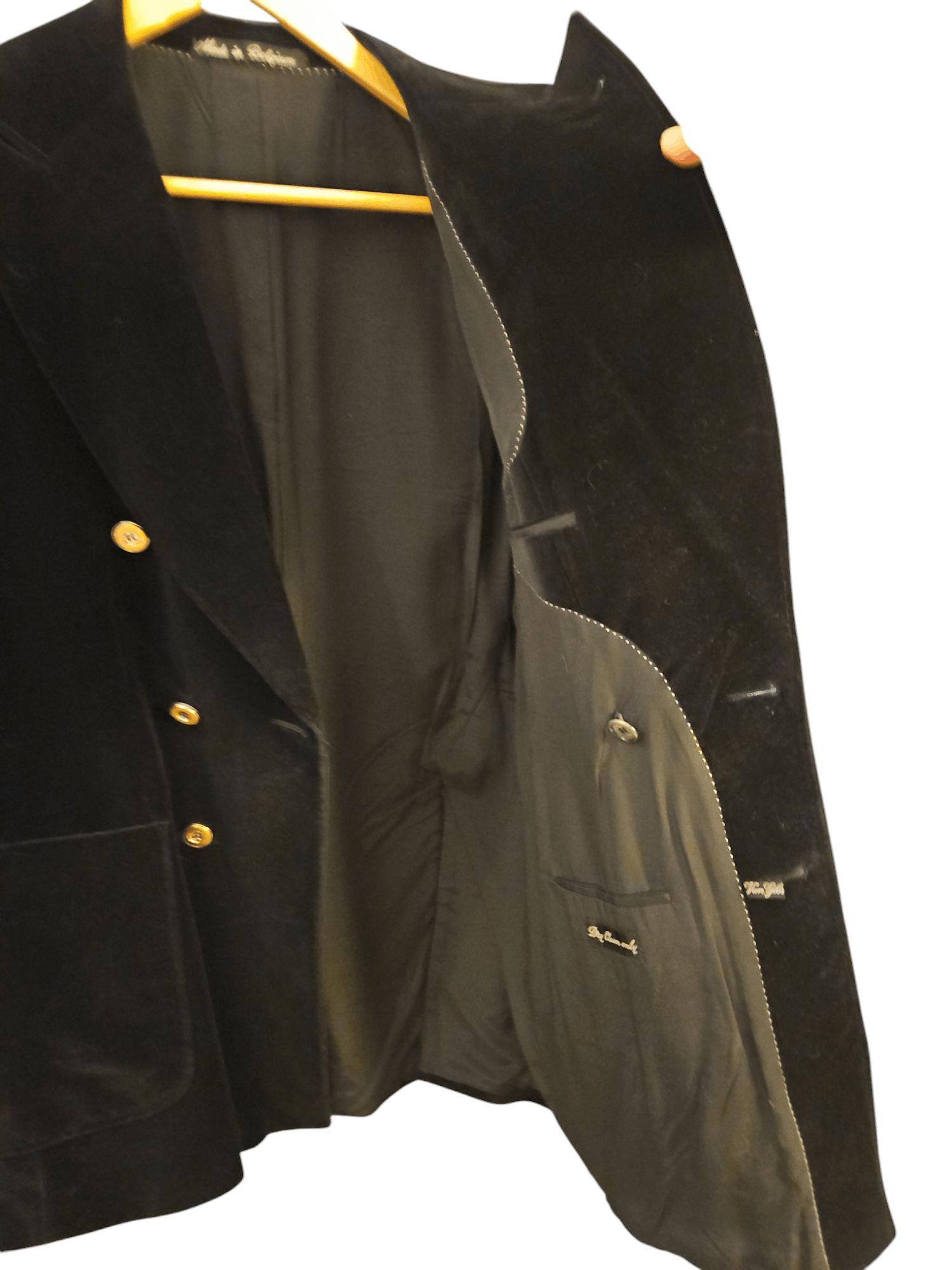 Van Gils Black Velvet Coat- by VAN GILS- Men's/sz. 36-38 (US) Size US M / EU 48-50 / 2 - 4 Thumbnail