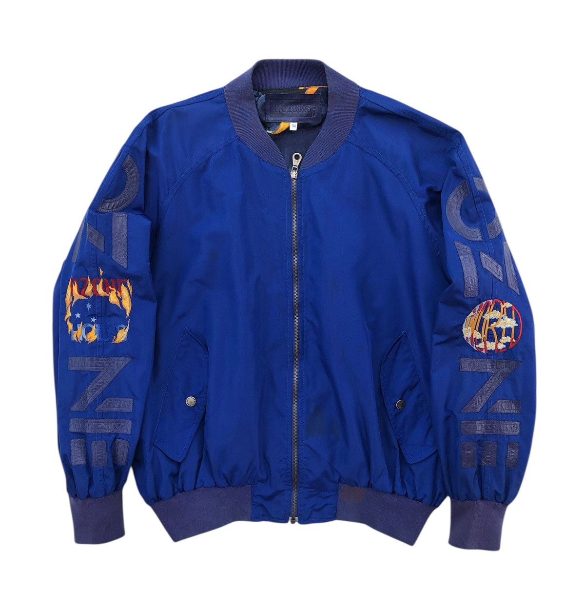 Iceberg Vintage ICEBERG Bomber Jacket Made In Italy Size US XL / EU 56 / 4 - 2 Thumbnail