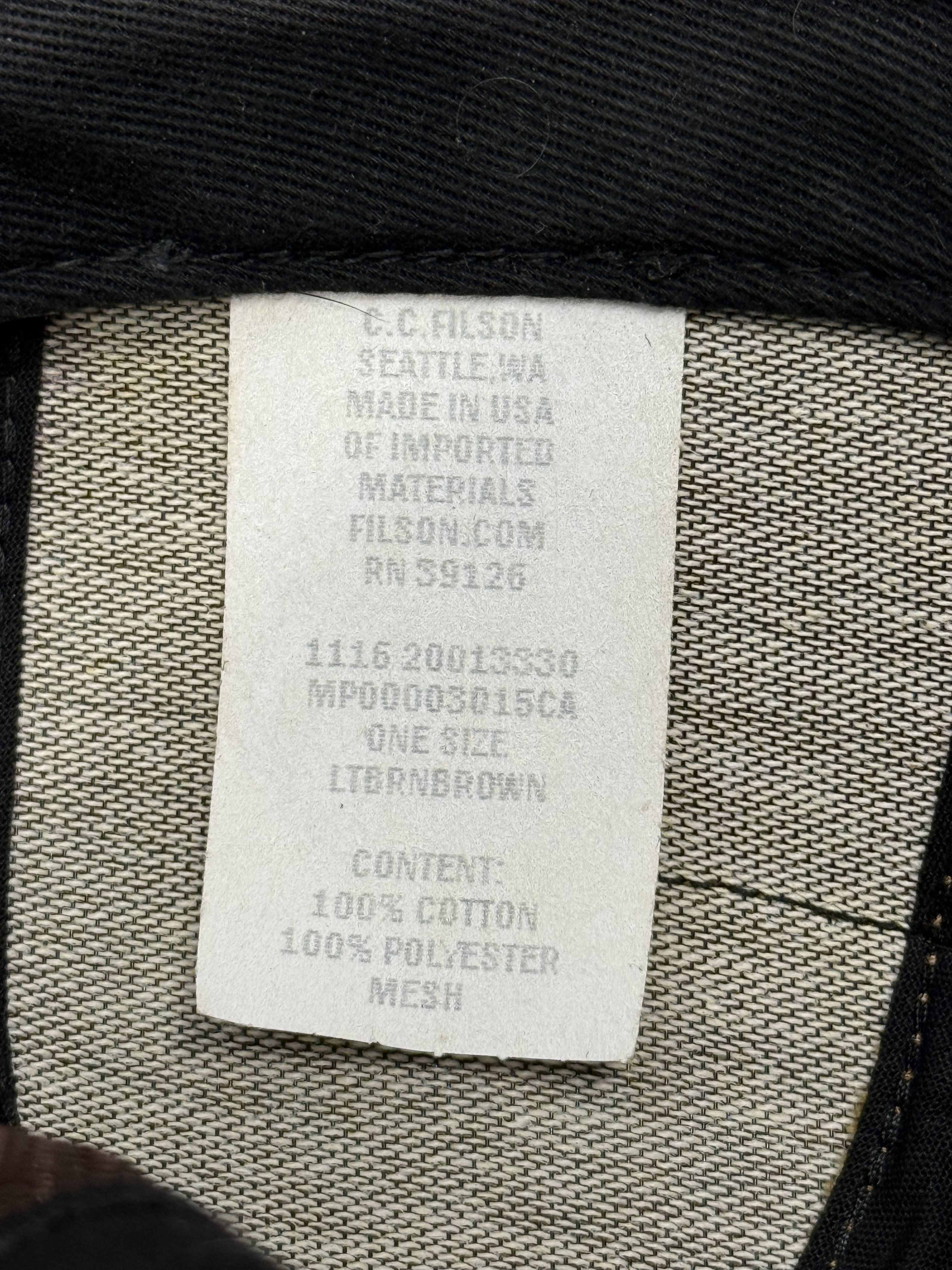 Filson Filson Made In USA Logger Mesh Strapback Waxed Hat MiUSA Size ONE SIZE - 3 Thumbnail
