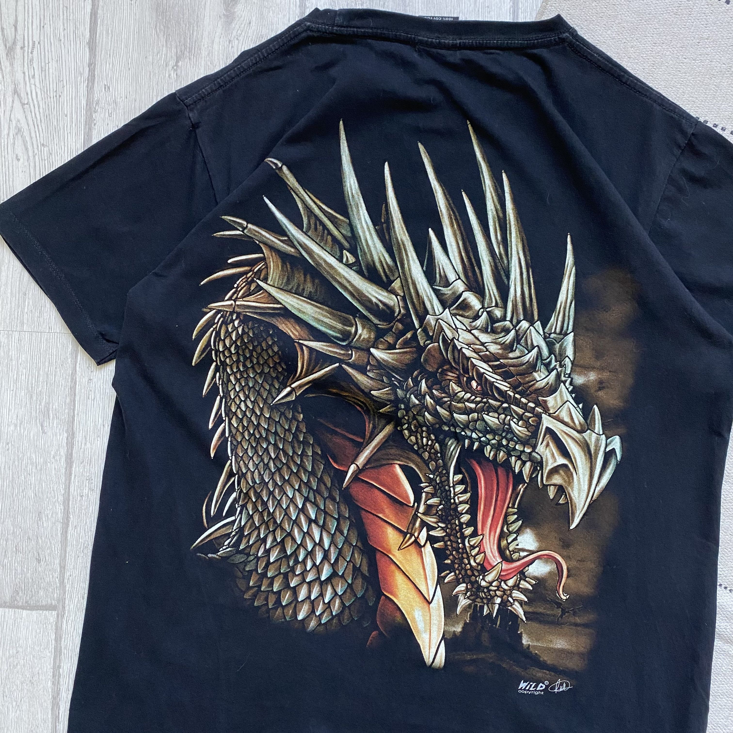 Japanese Brand Vintage Japan Dragon tee Renesanse Fosfor Print Size US M / EU 48-50 / 2 - 9 Thumbnail