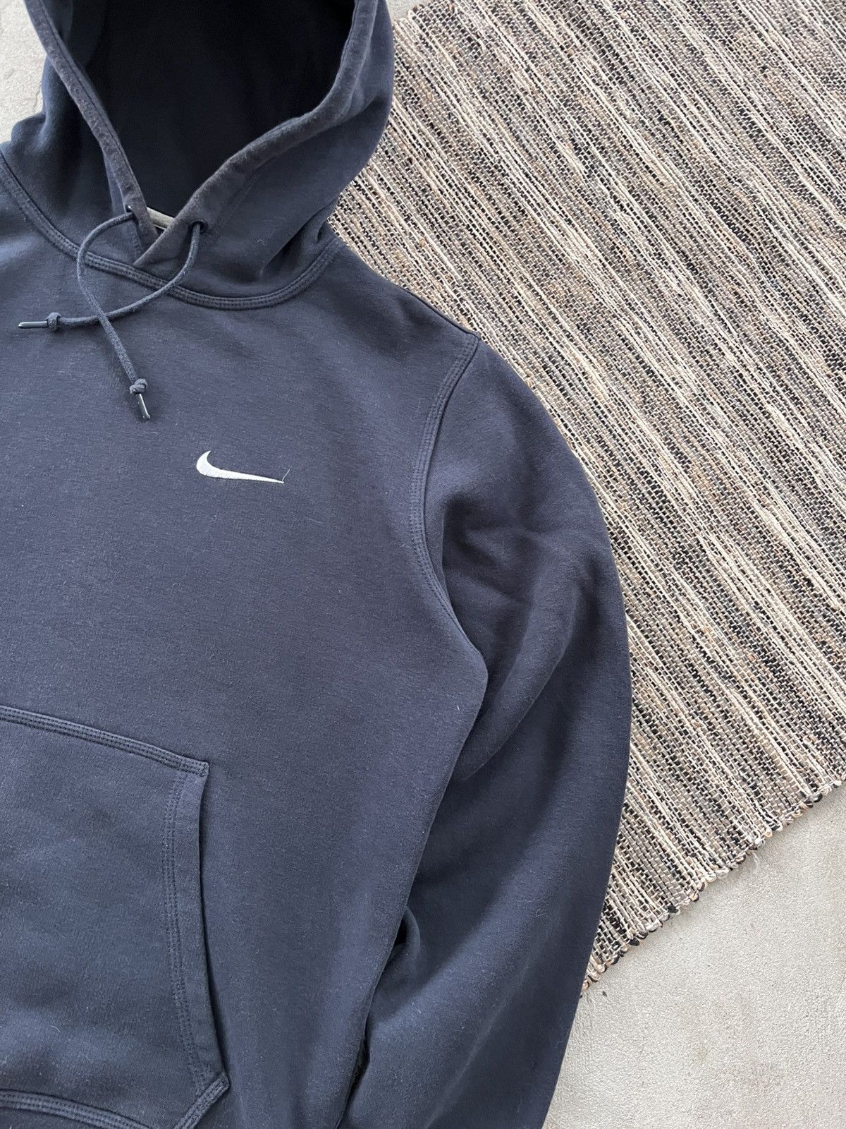 Nike 00s Vintage Nike Hoodie Navy Blue Y2K Blank Small logo Size US S / EU 44-46 / 1 - 5 Thumbnail