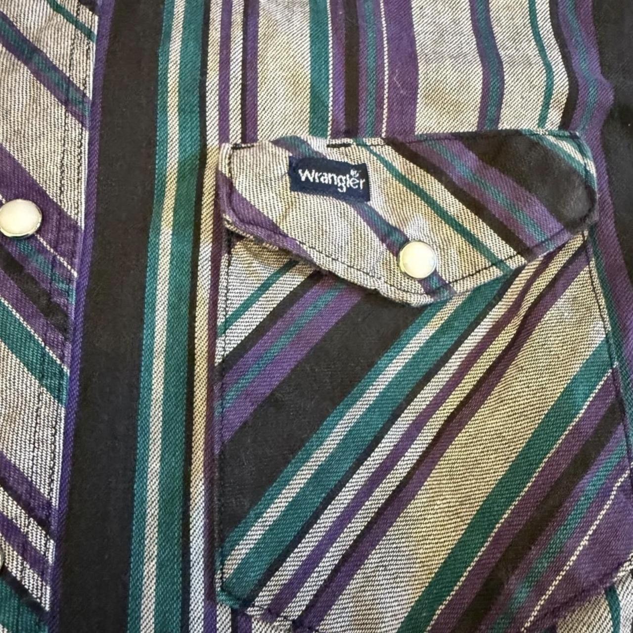 Wrangler Vintage 90s Wrangler Pearl Snap Western Shirt Size US XL / EU 56 / 4 - 3 Thumbnail