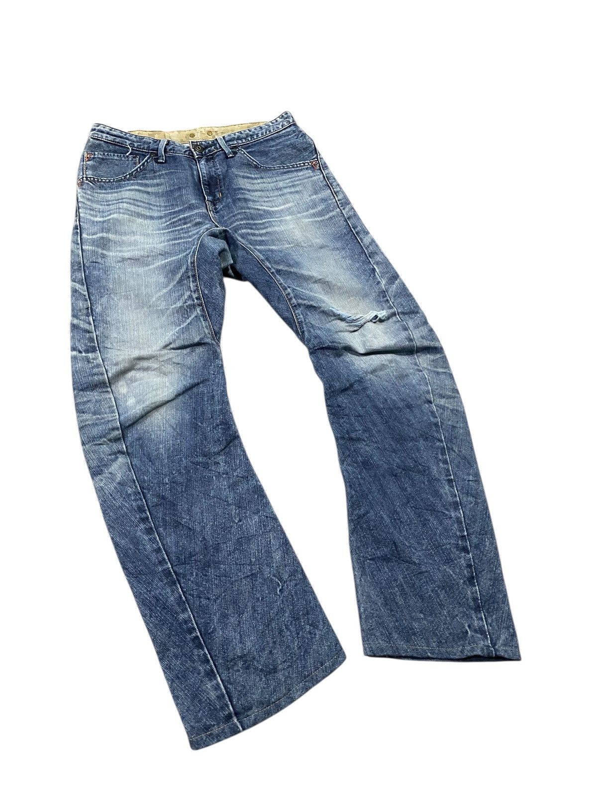 Edwin Vintage edwin function curve banana style distressed denim Size US 32 / EU 48 - 4 Thumbnail