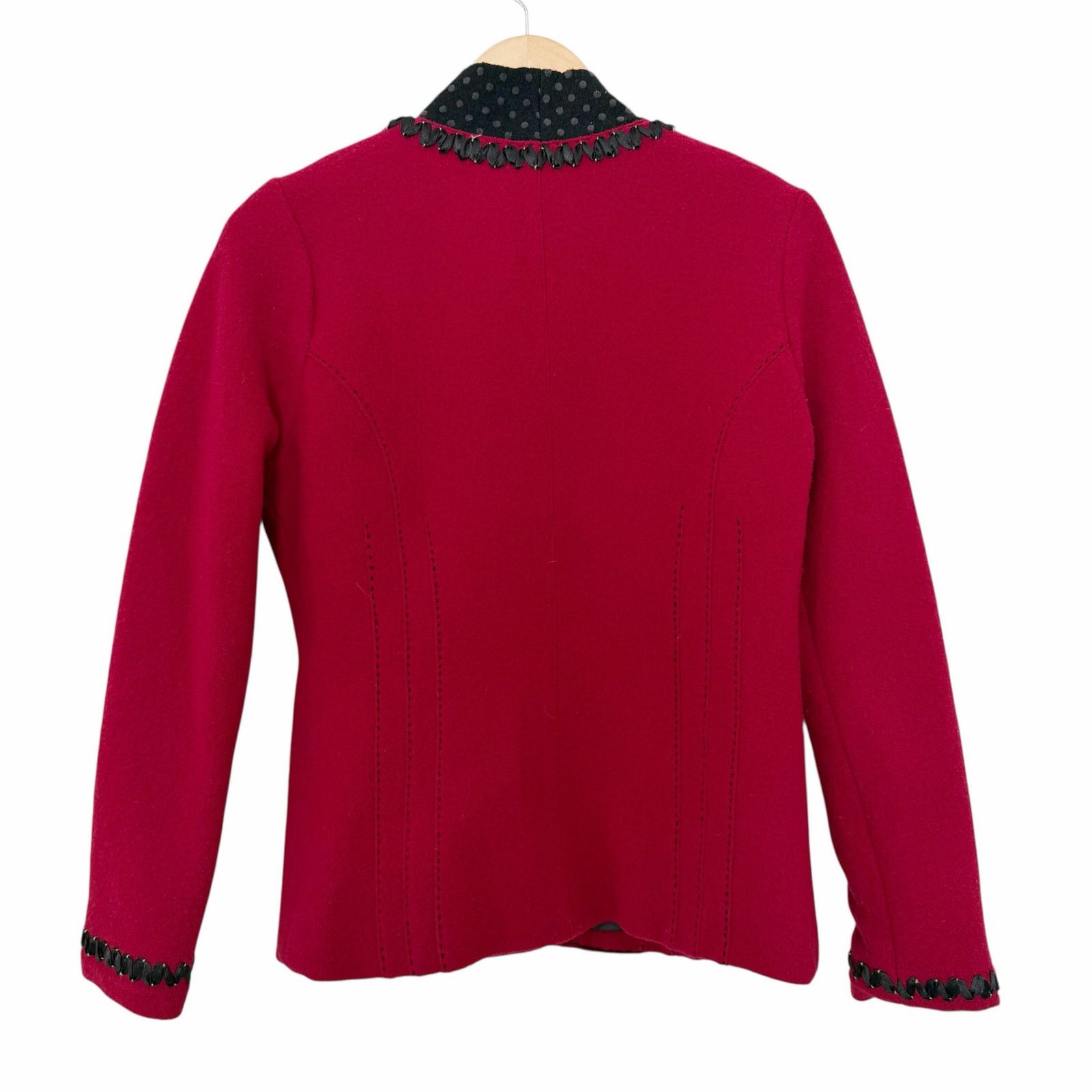 Other Icelandic Design Red 100% Wool Blazer Sz M Size M / US 6-8 / IT 42-44 - 6 Thumbnail
