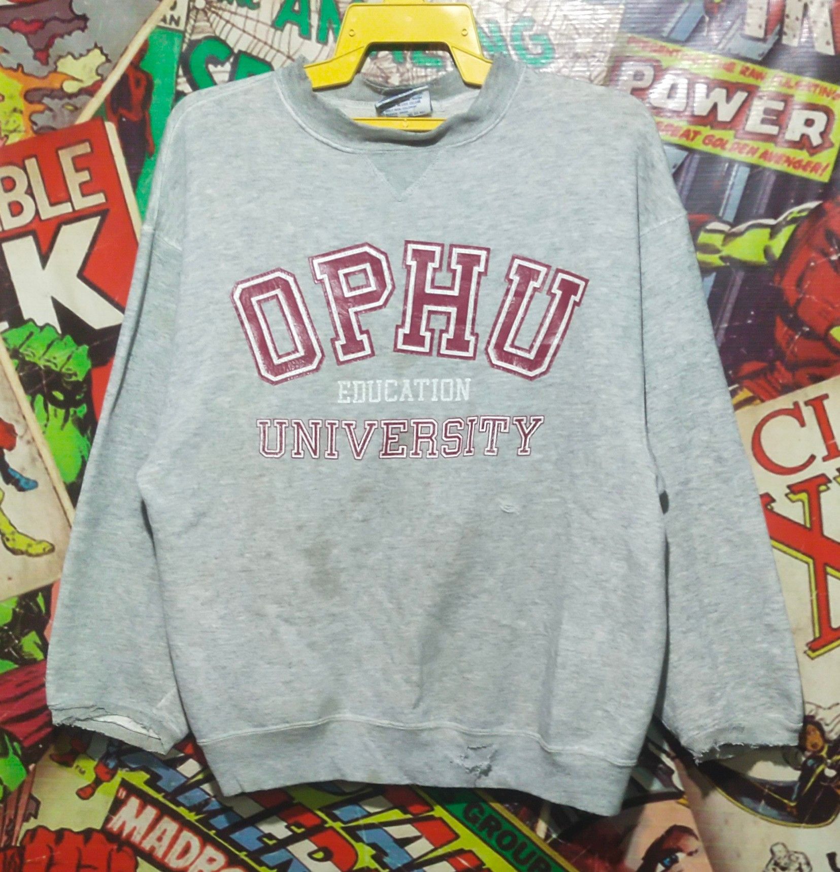 Vintage Vintage Ophu Education University Sweatshirts Size US L / EU 52-54 / 3 - 1 Thumbnail