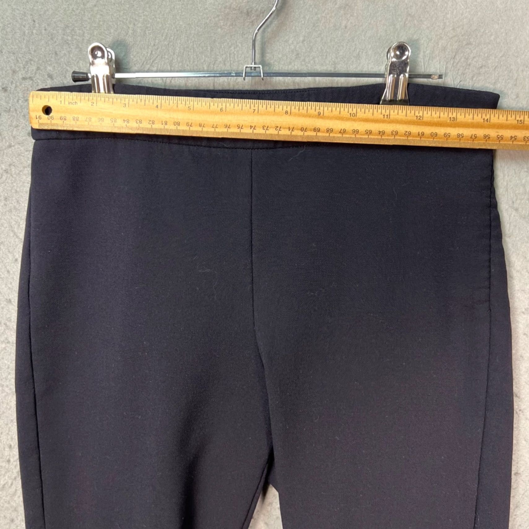 Theory Theory Womens Slim-Fit Black Wool Blend Skinny Pants Made In USA Size 4 Dress Pants Size 27" / US 4 / IT 40 - 5 Thumbnail