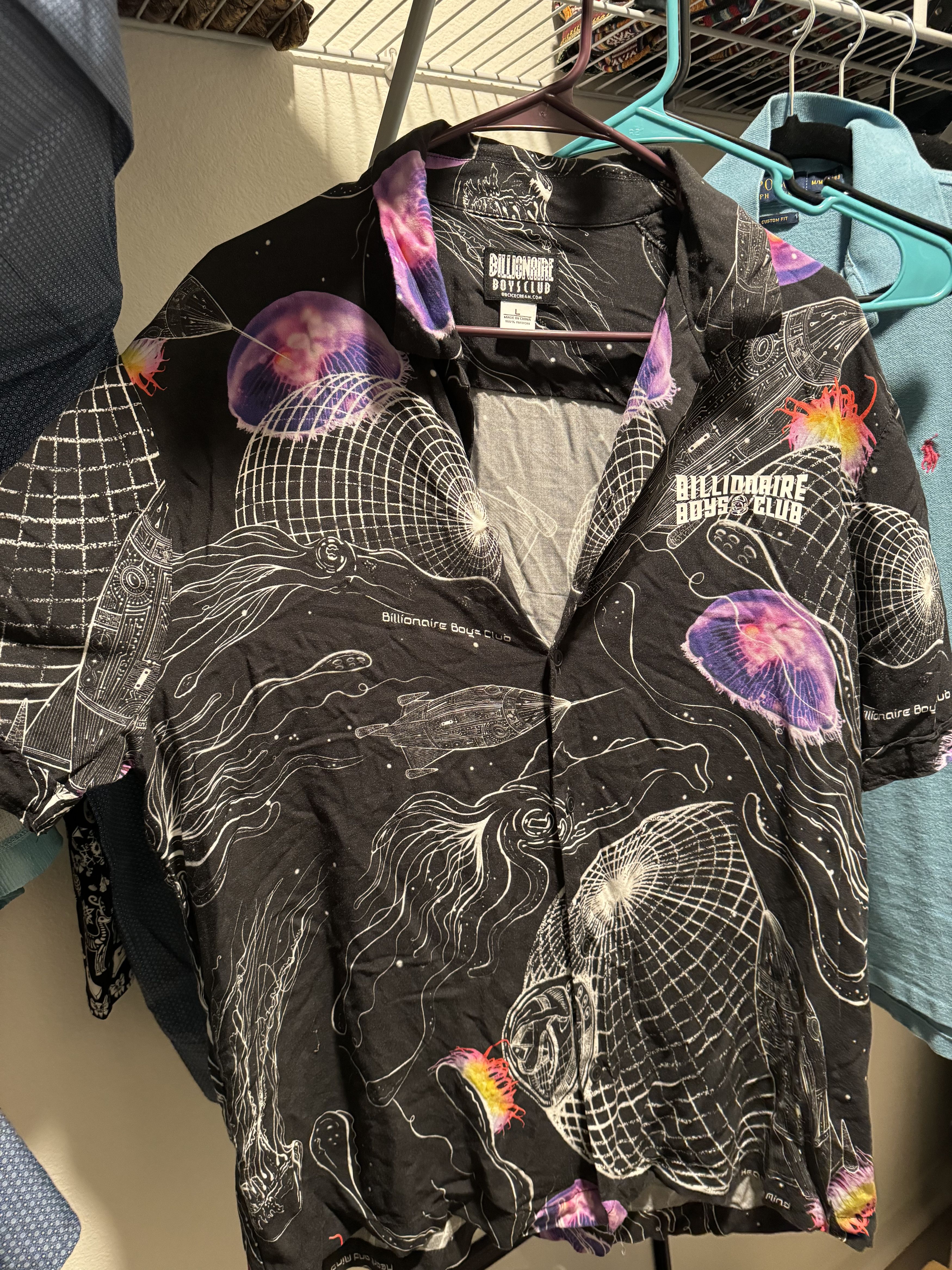Billionaire Boys Club × Icecream Deep space short sleeve button up Size US L / EU 52-54 / 3 - 3 Thumbnail