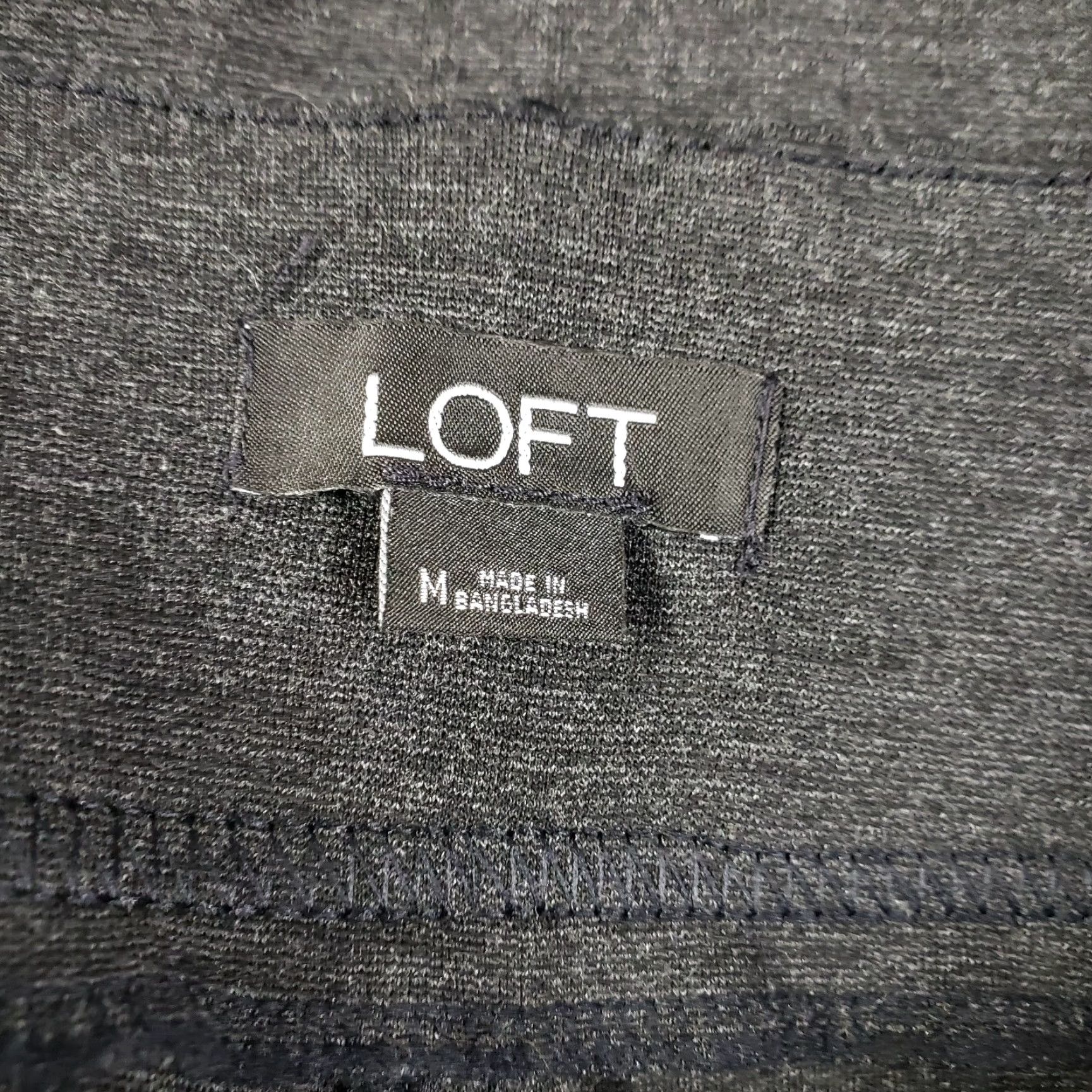 Loft LOFT Ann Taylor Womens Ponte Knit Leggings Sz Medium Gray Mid Rise Size 32" / US 10 / IT 46 - 7 Thumbnail