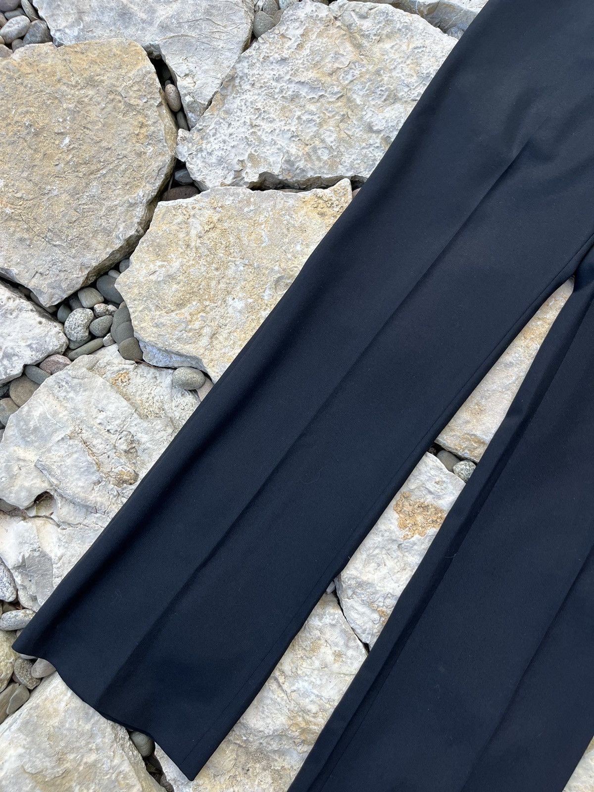 Designer × Prada Prada wool crease trousers pants casual regular baggy Size 30" / US 8 / IT 44 - 4 Thumbnail