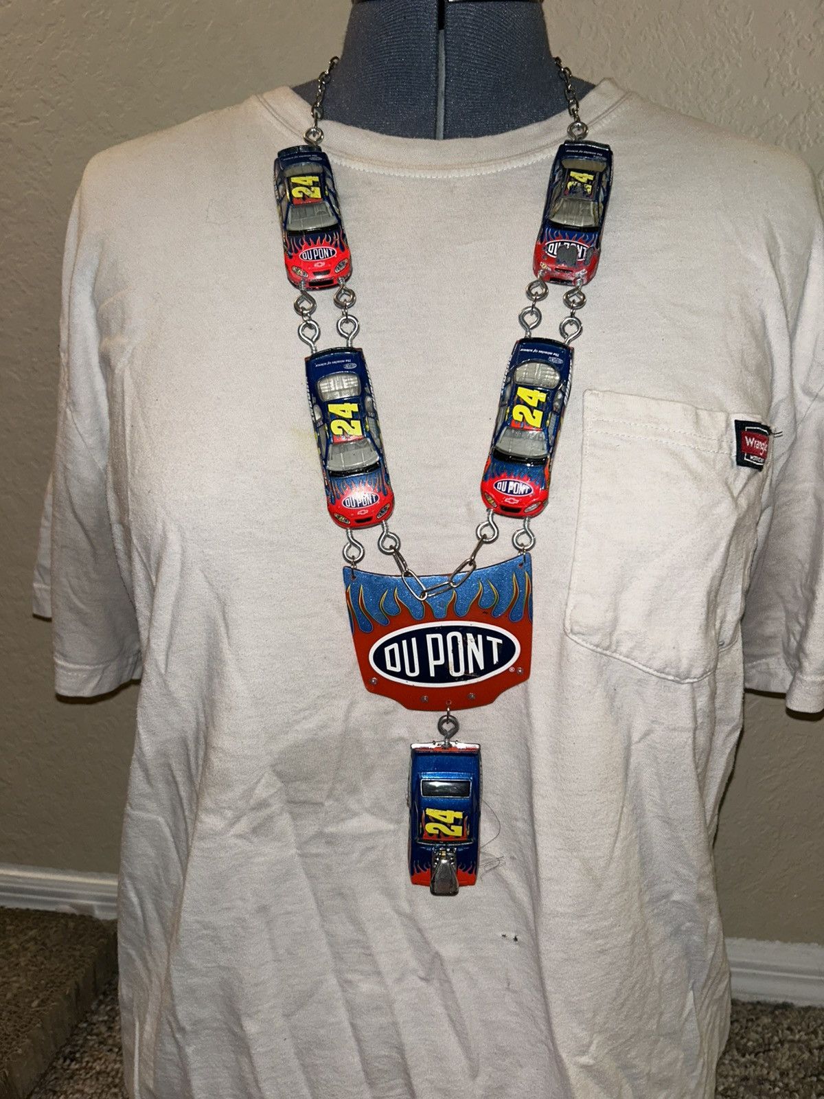 Other 1/1 Your World upcycled jeff gordon rosary style necklace Size ONE SIZE - 2 Thumbnail