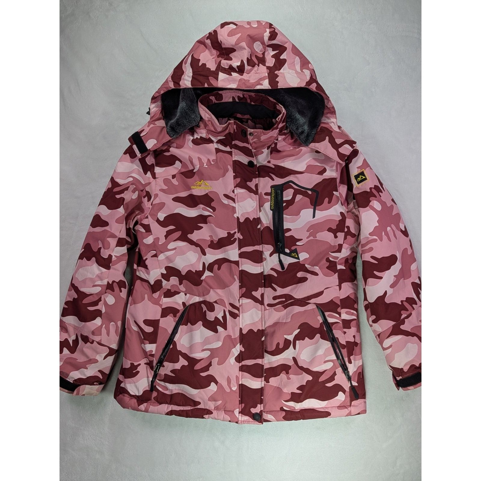 Other Pink Camo Ski Jacket Women’s M Thermal Waterproof Hooded Size M / US 6-8 / IT 42-44 - 1 Thumbnail