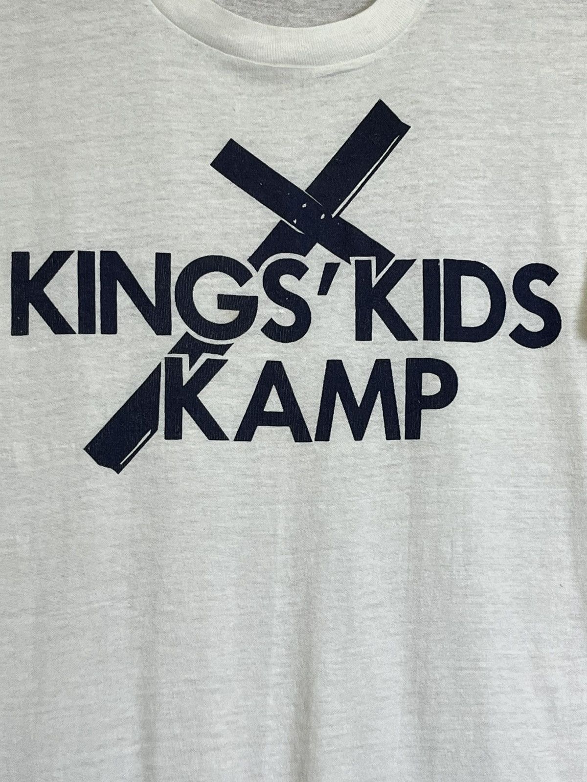 Vintage VINTAGE 80s KINGS KIDS KAMP 50/50 TEE SHIRT Size US S / EU 44-46 / 1 - 3 Thumbnail