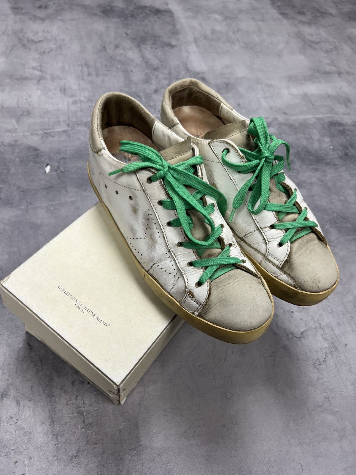 Golden Goose GOLDEN GOOSE GGDB SUPERSTAR White Leather sneakers sz37 Size US 7 / IT 37 - 1 Thumbnail