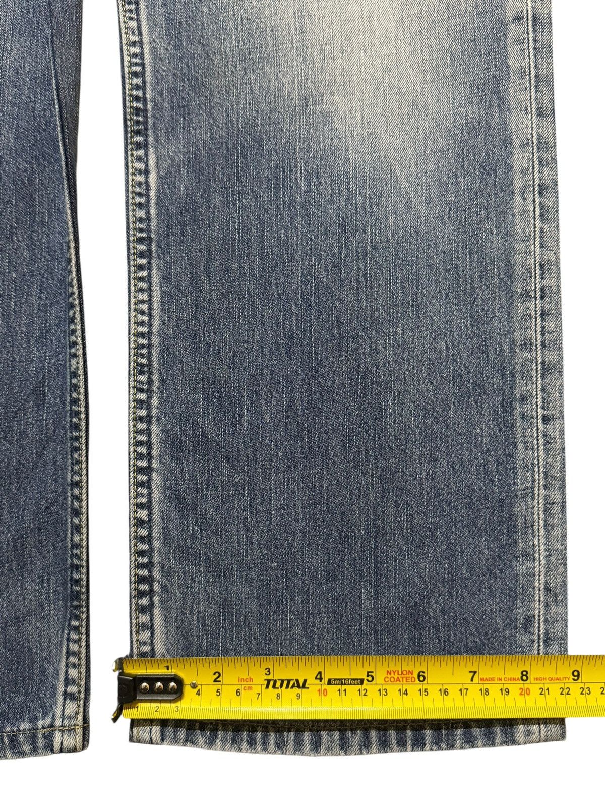 Levi's Vintage Levis 502 Blue Faded Wash Distressed Wide Leg Jeans Size US 33 - 14 Thumbnail