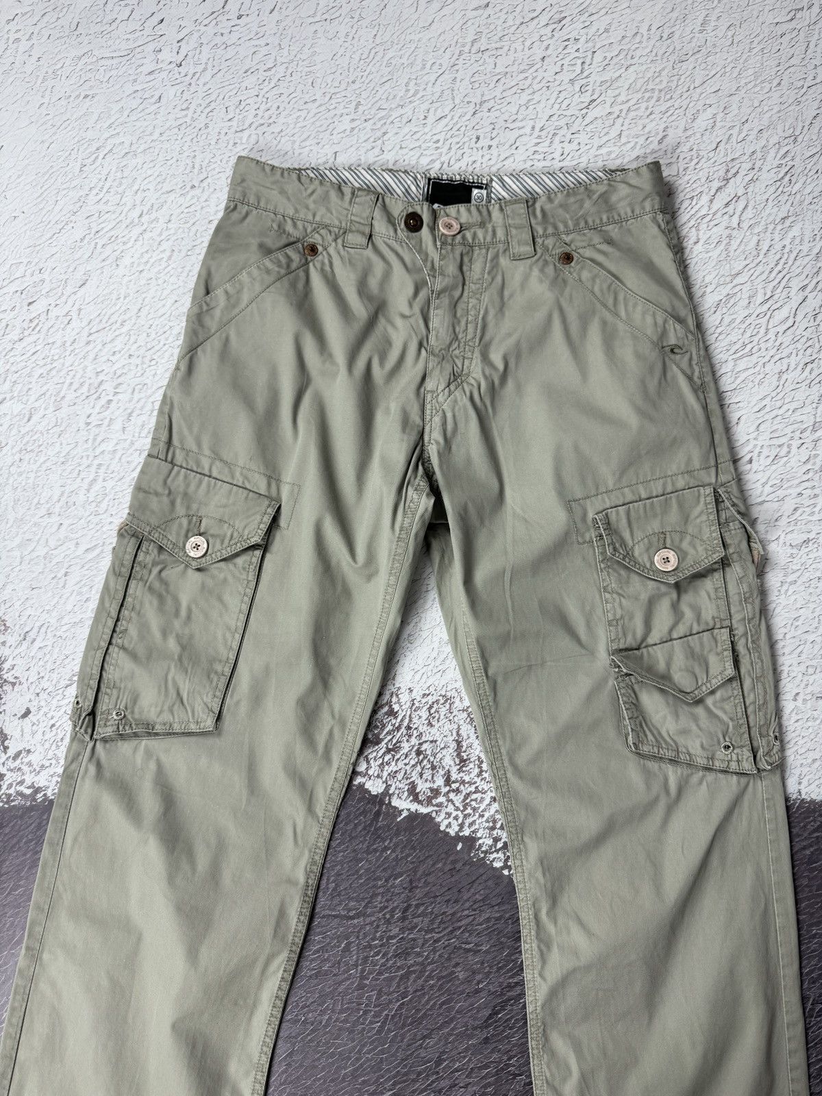 Rip Curl × Vintage Rip Curl vintage grey utility cargo skateboarding pants Size US 30 / EU 46 - 7 Thumbnail