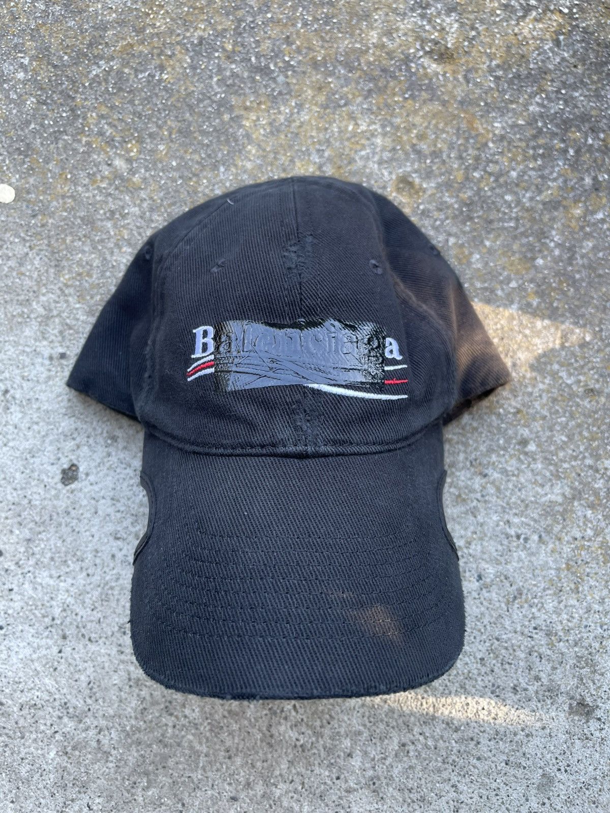 Balenciaga Balenciaga Bernie Political Distressed Notch Gaffer Cap NWT Size ONE SIZE - 3 Thumbnail