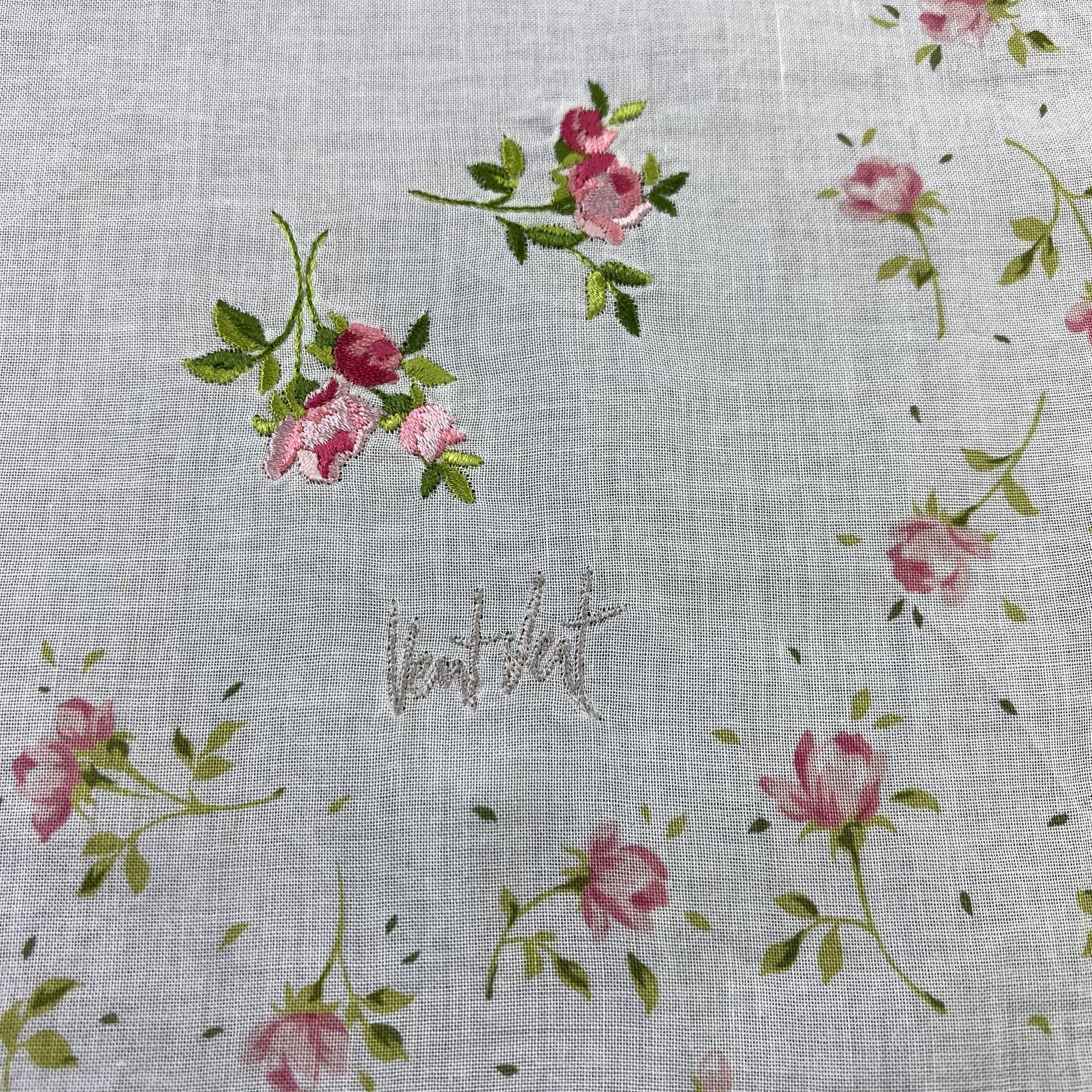 Vintage Vent Vert Handkerchief / Bandana / Neckerchief-B889 Size ONE SIZE - 4 Thumbnail