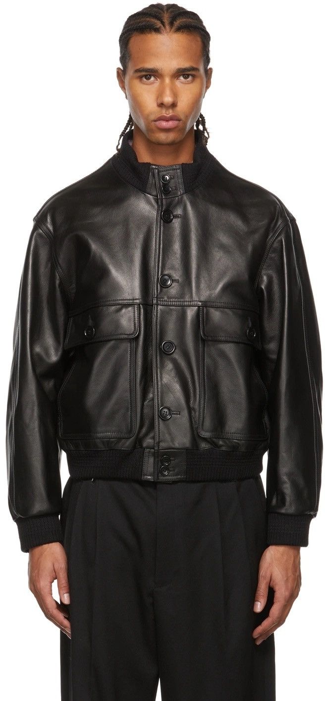Magliano Magliano AW21 Black Leather Forever Jacket Size US XXL / EU 58 / 5 - 5 Thumbnail