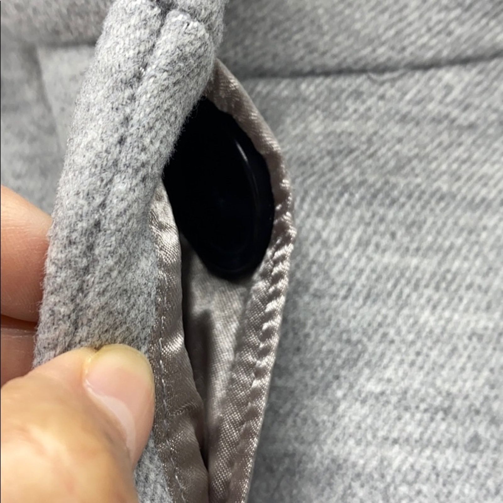 Lands' End Land’s End standard collard grey jacket minimalist size 18 Size XXL / US 16-18 / IT 52-54 - 3 Thumbnail