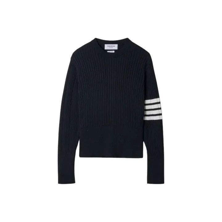 Thom Browne Thom Browne Classic Striped Navy Sweater -2507 Size US M / EU 48-50 / 2 - 7 Thumbnail