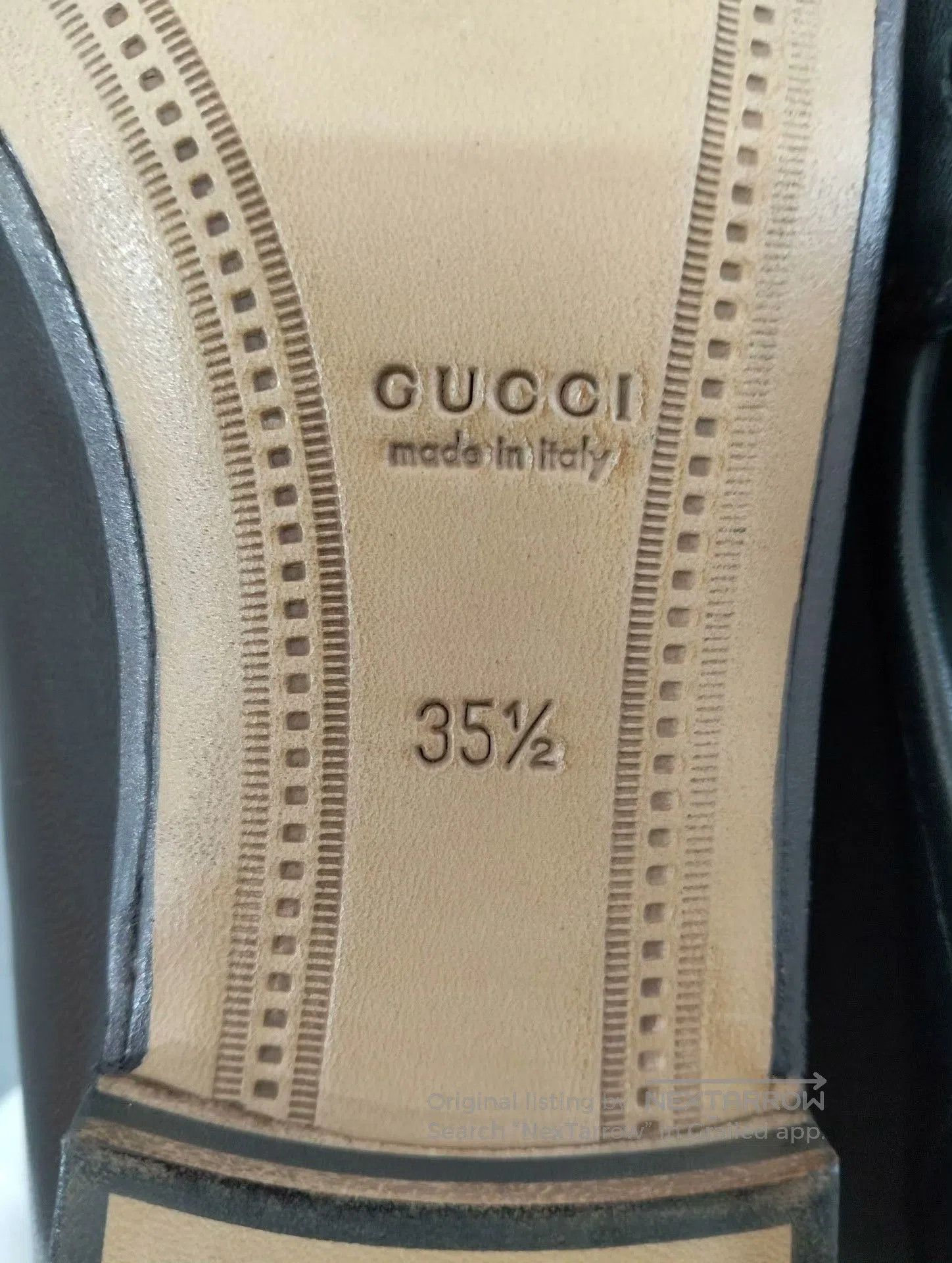 Gucci Gucci Black Leather Horsebit Loafers. Size US 4.5 / IT 34.5 - 3 Thumbnail