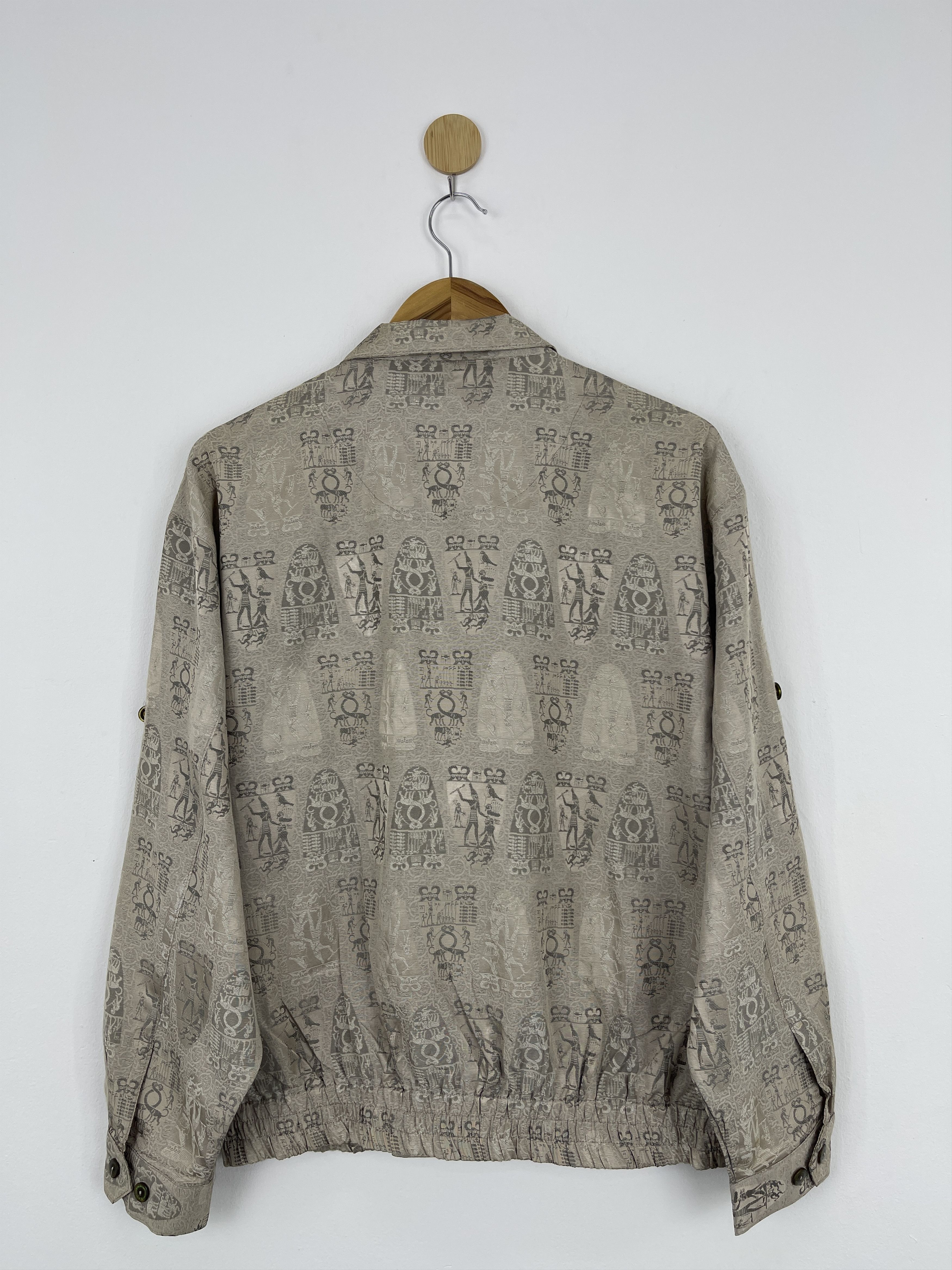 Japanese Brand Vintage Japanese Brand Printed Button Up Jacket JA0005 Size US M / EU 48-50 / 2 - 2 Thumbnail