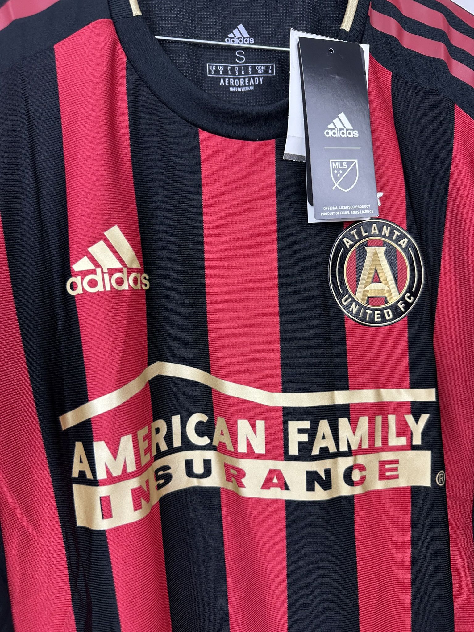 Adidas BNWT PLAYER ISSUE Atlanta United FC 2019/20 Home [S] Size US S / EU 44-46 / 1 - 5 Thumbnail
