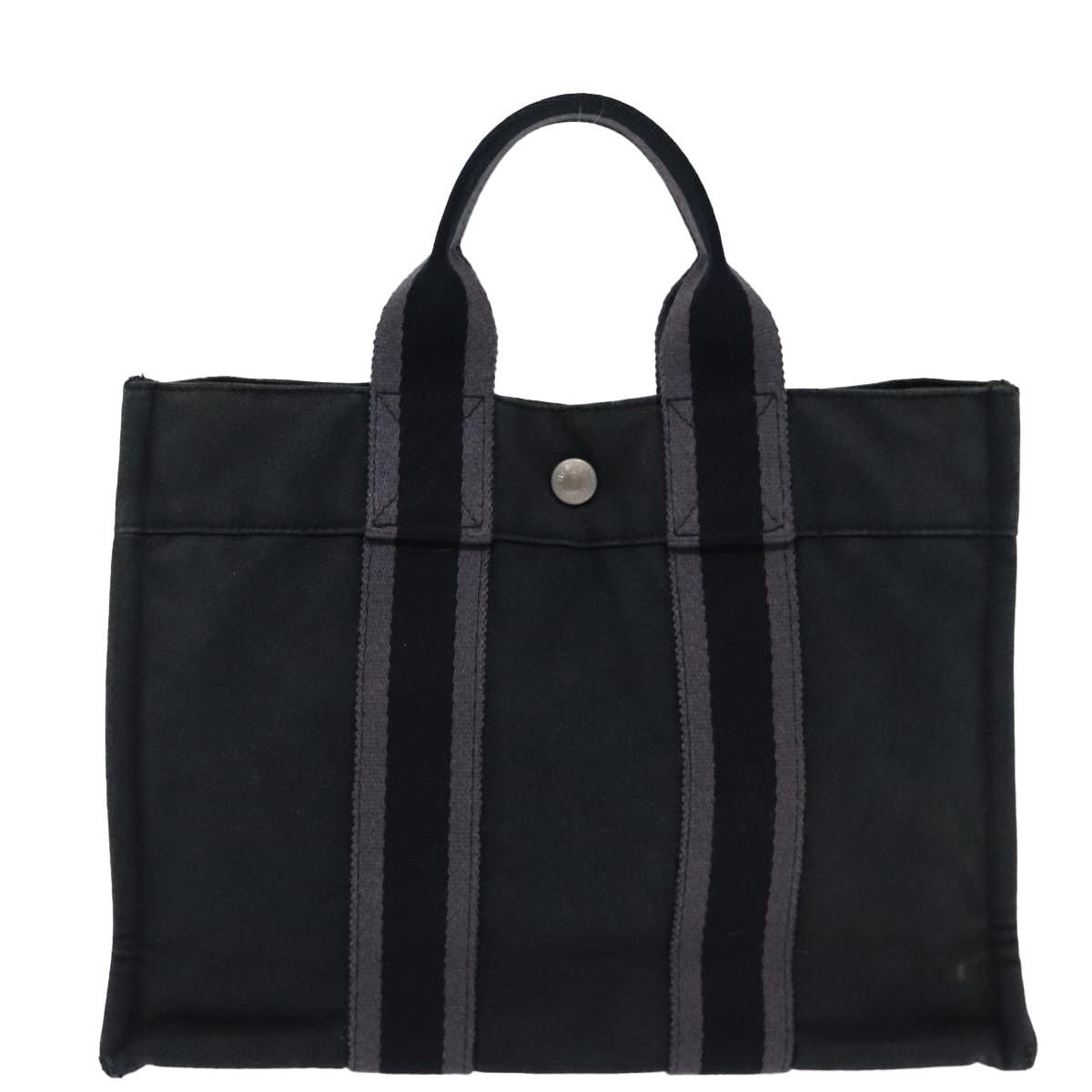 Hermes HERMES Fourre Tout PM Hand Bag Canvas Gray Size ONE SIZE - 13 Thumbnail