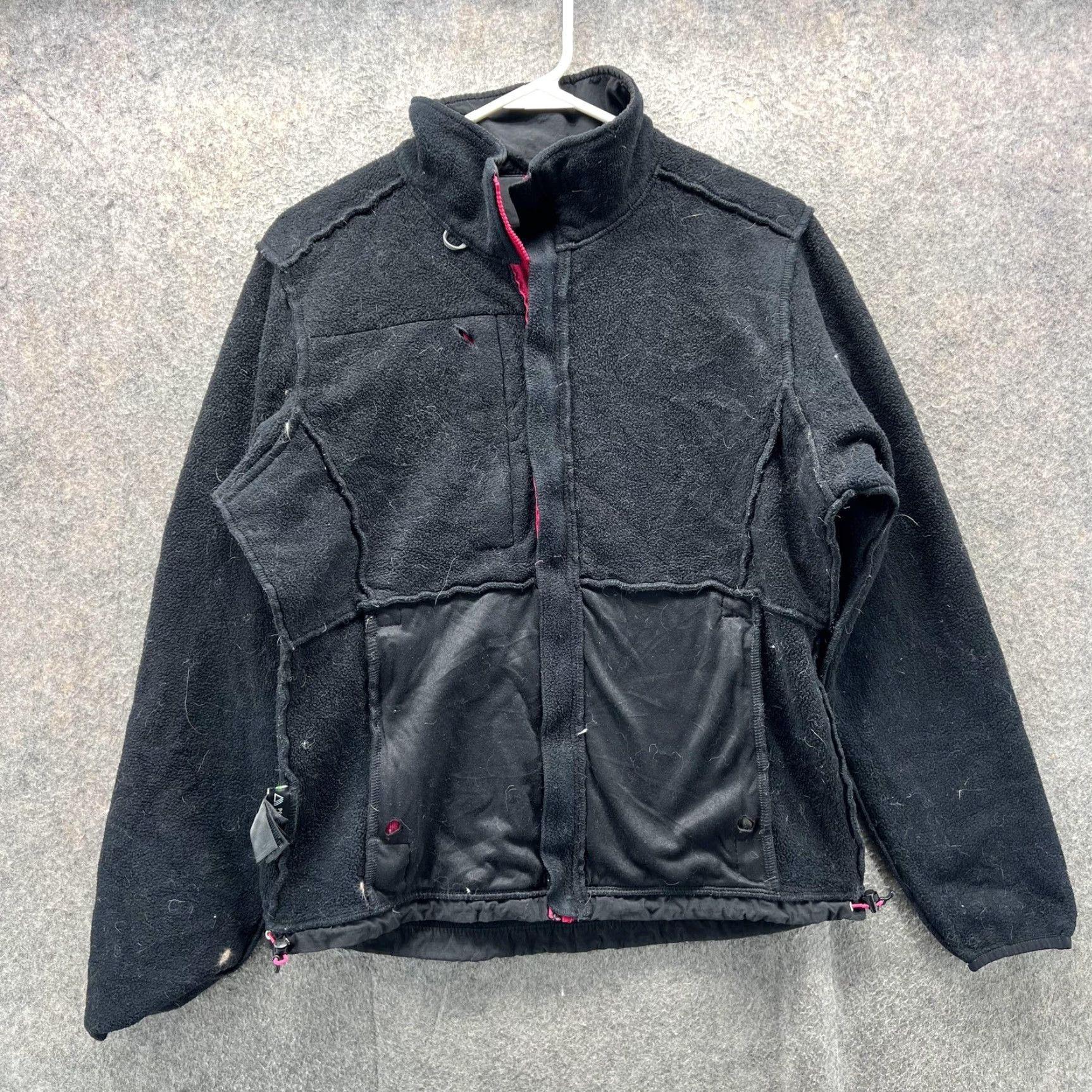 The North Face VINTAGE? The North Face Jacket Womens Medium Black Pink Polartec Fleece Full Zip Size M / US 6-8 / IT 42-44 - 3 Thumbnail