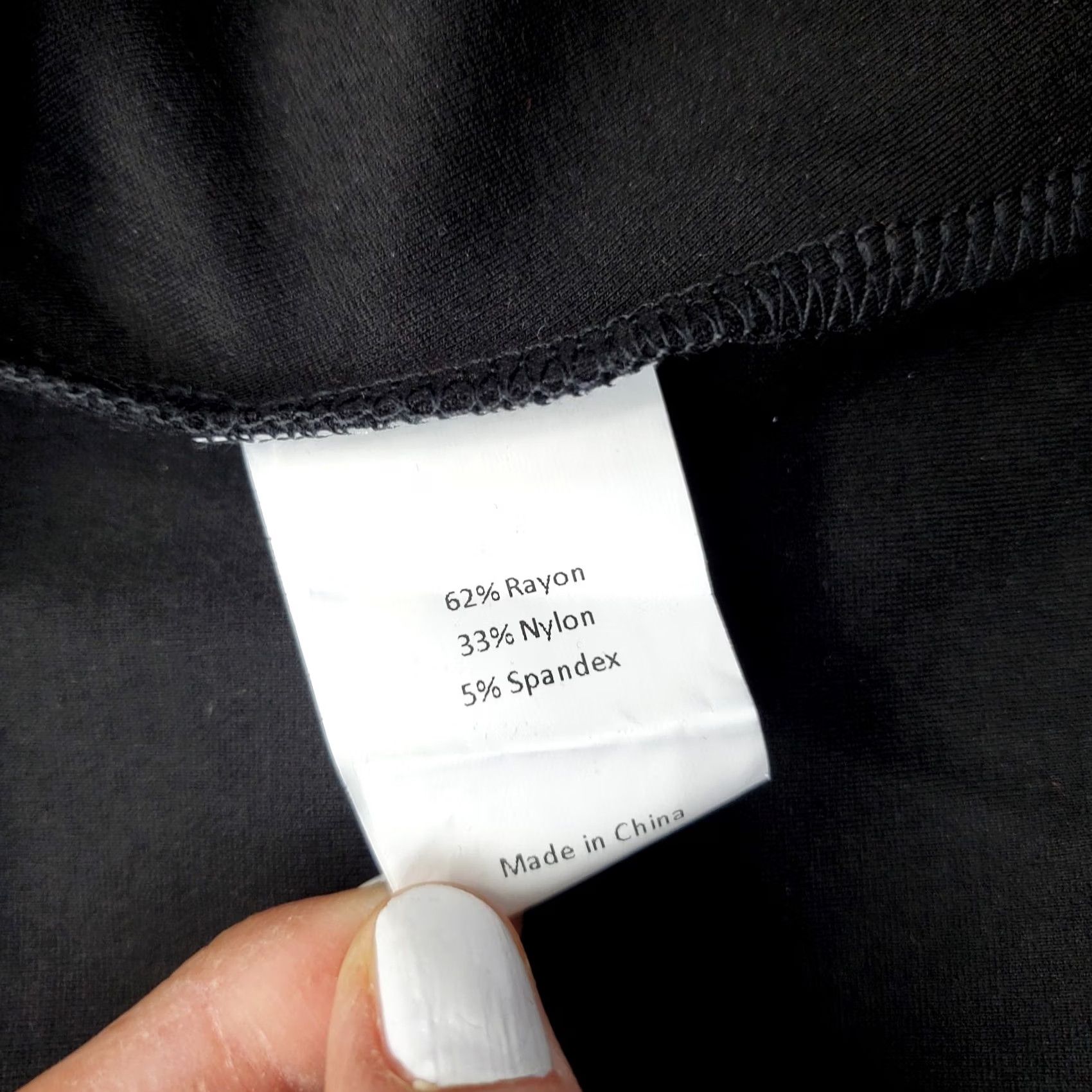 Vintage Hobemty Womens M Black Career Stretch Short Sleeve Back Zip A-Line Dress Size 32" / US 10 / IT 46 - 5 Thumbnail