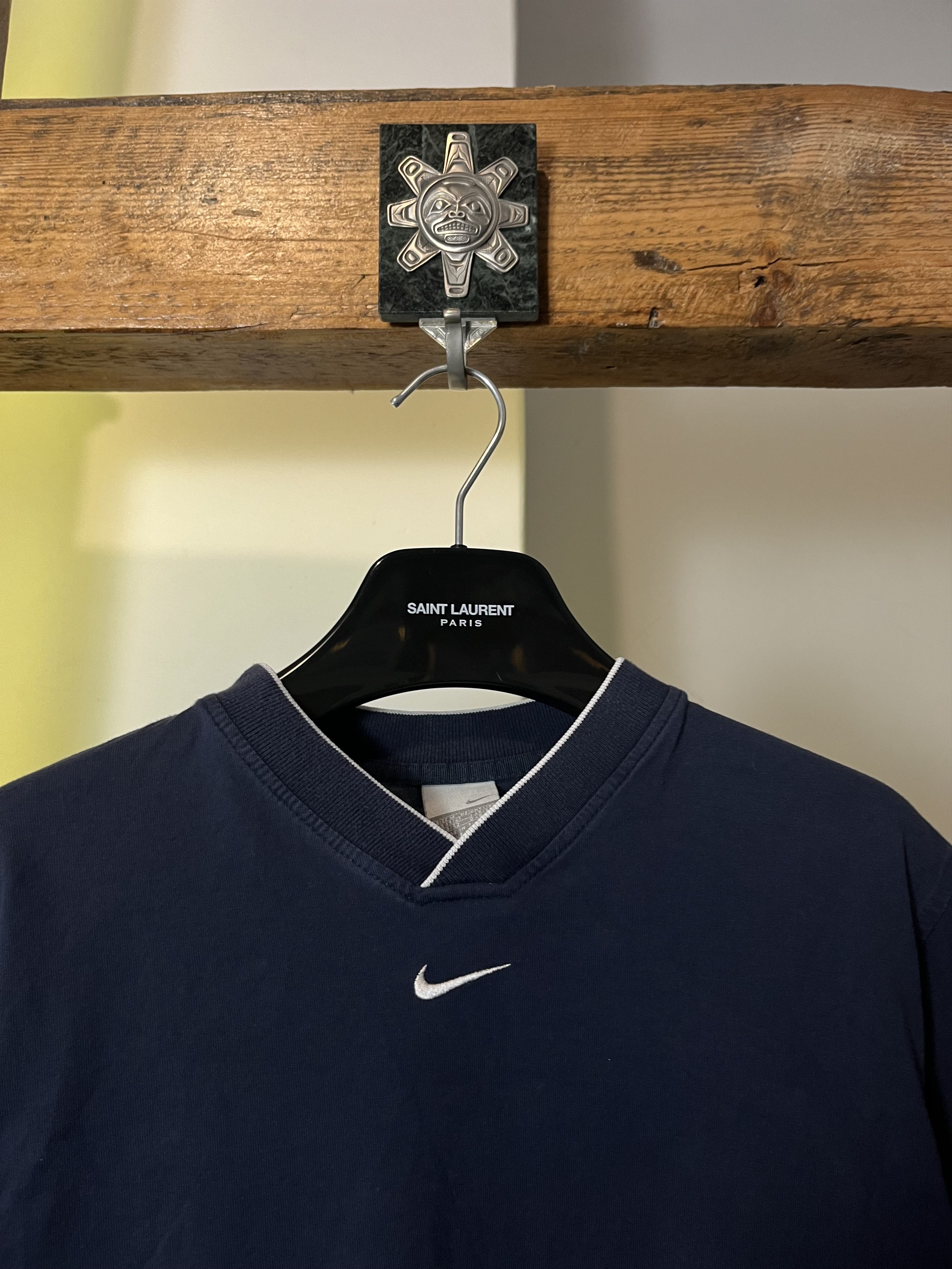 Nike × Vintage Vintage 90s y2k Nike Central Logo T Shirt Size US S / EU 44-46 / 1 - 2 Thumbnail